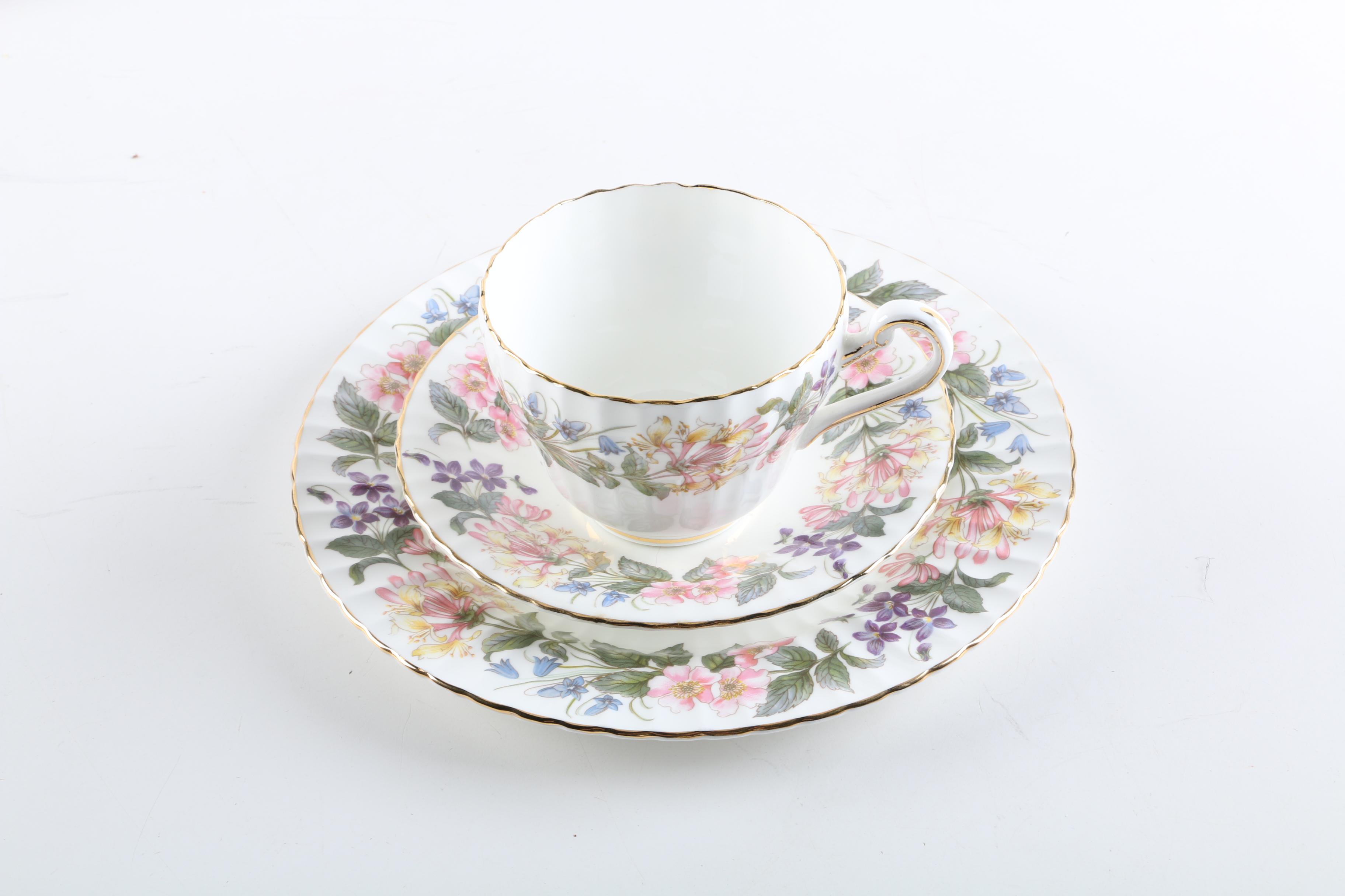 Tea Cup Sets Including Royal Standard "Winsome"  and Paragon "Country Lane"