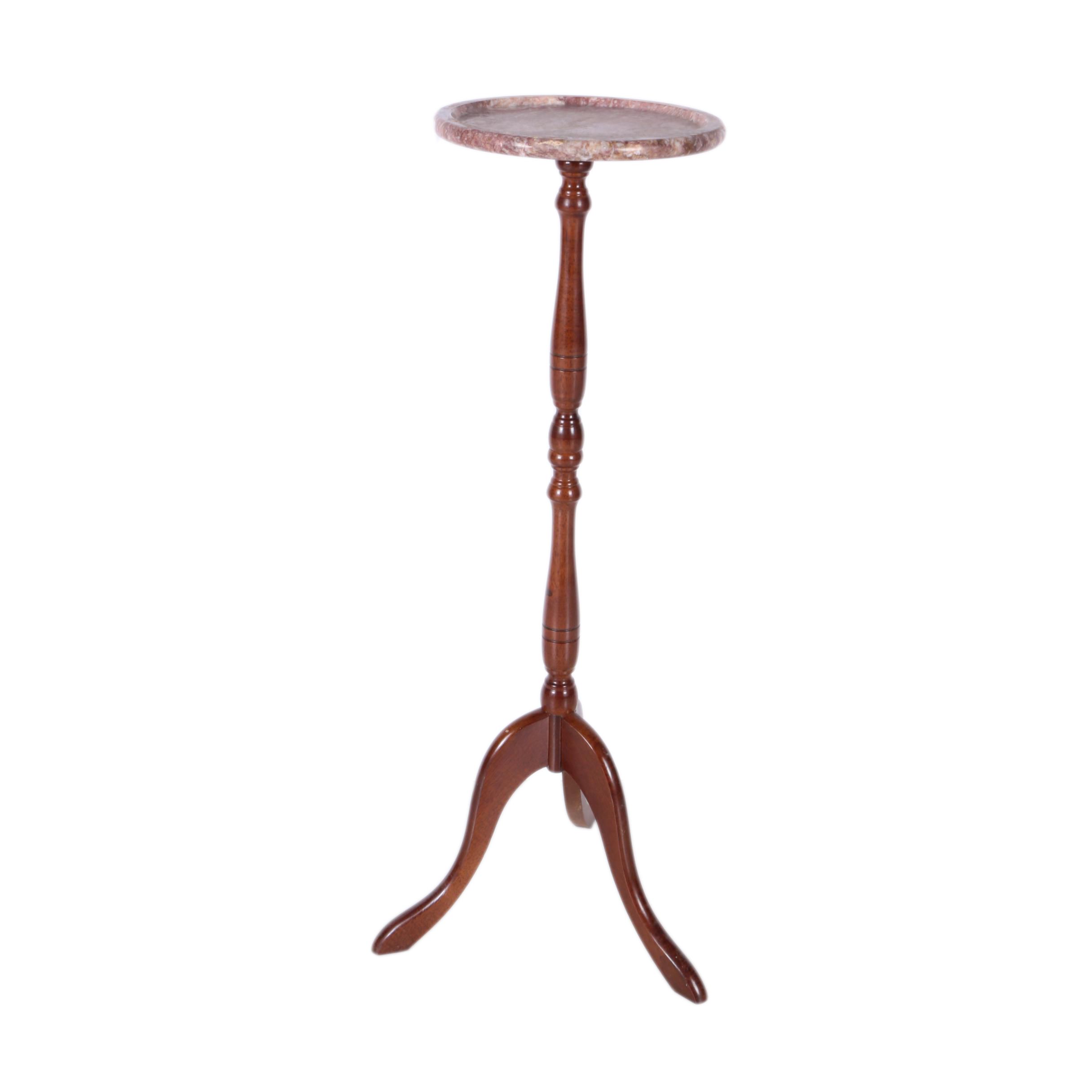 Marble Top Plant Stand