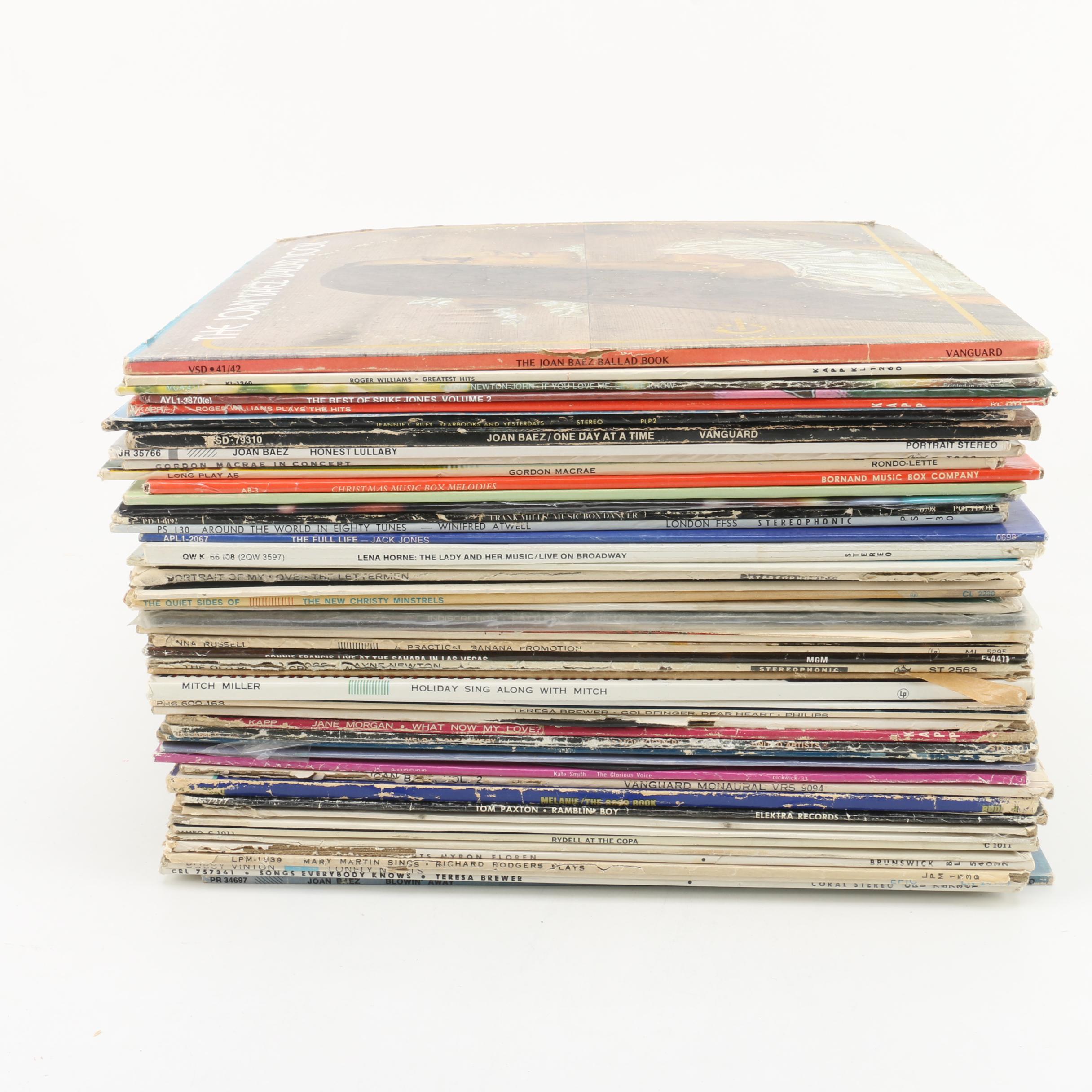 Vintage Records Including Lena Horne, Roger Williams, Mary Martin