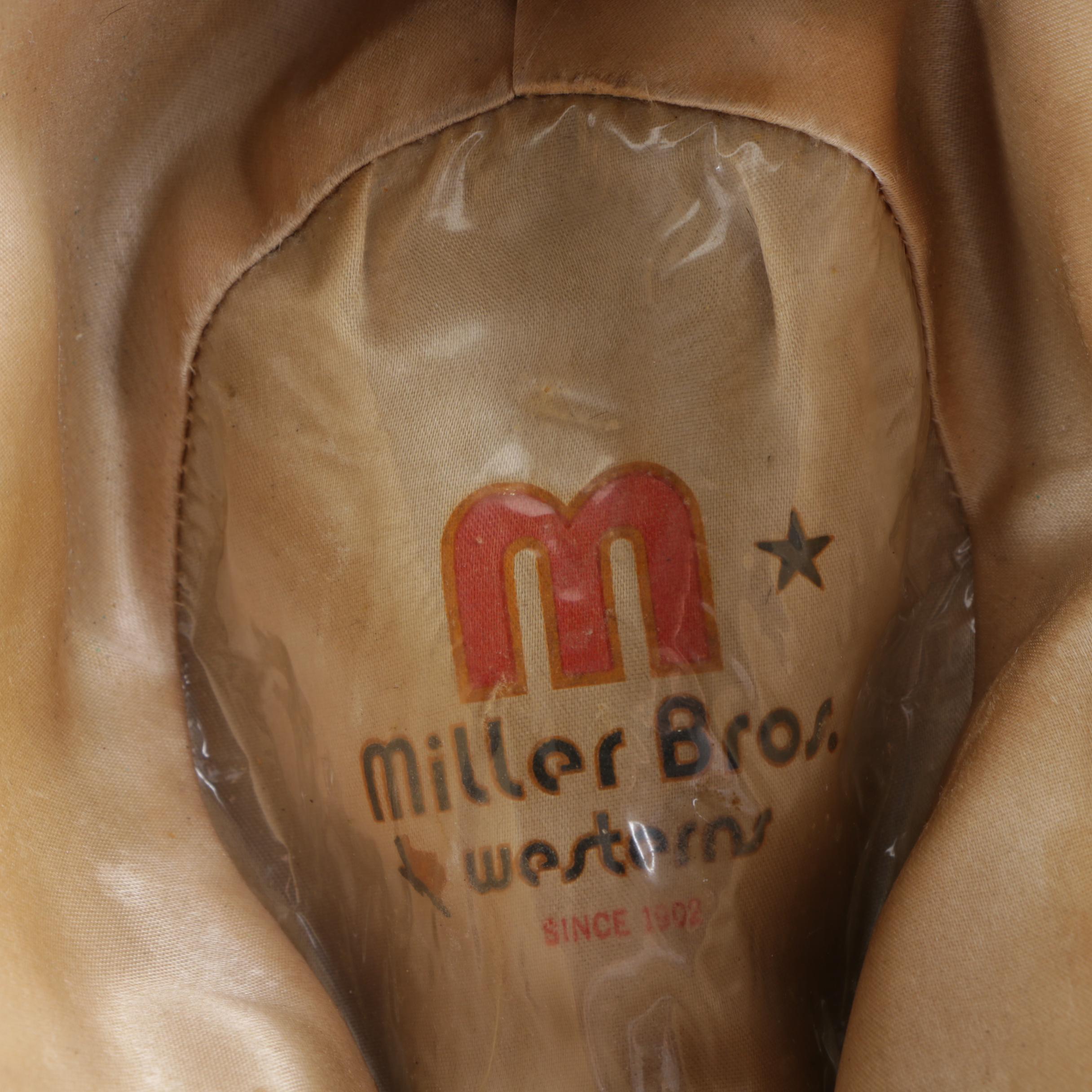 Vintage Feathered Cowboy Hats Including Miller Bros.