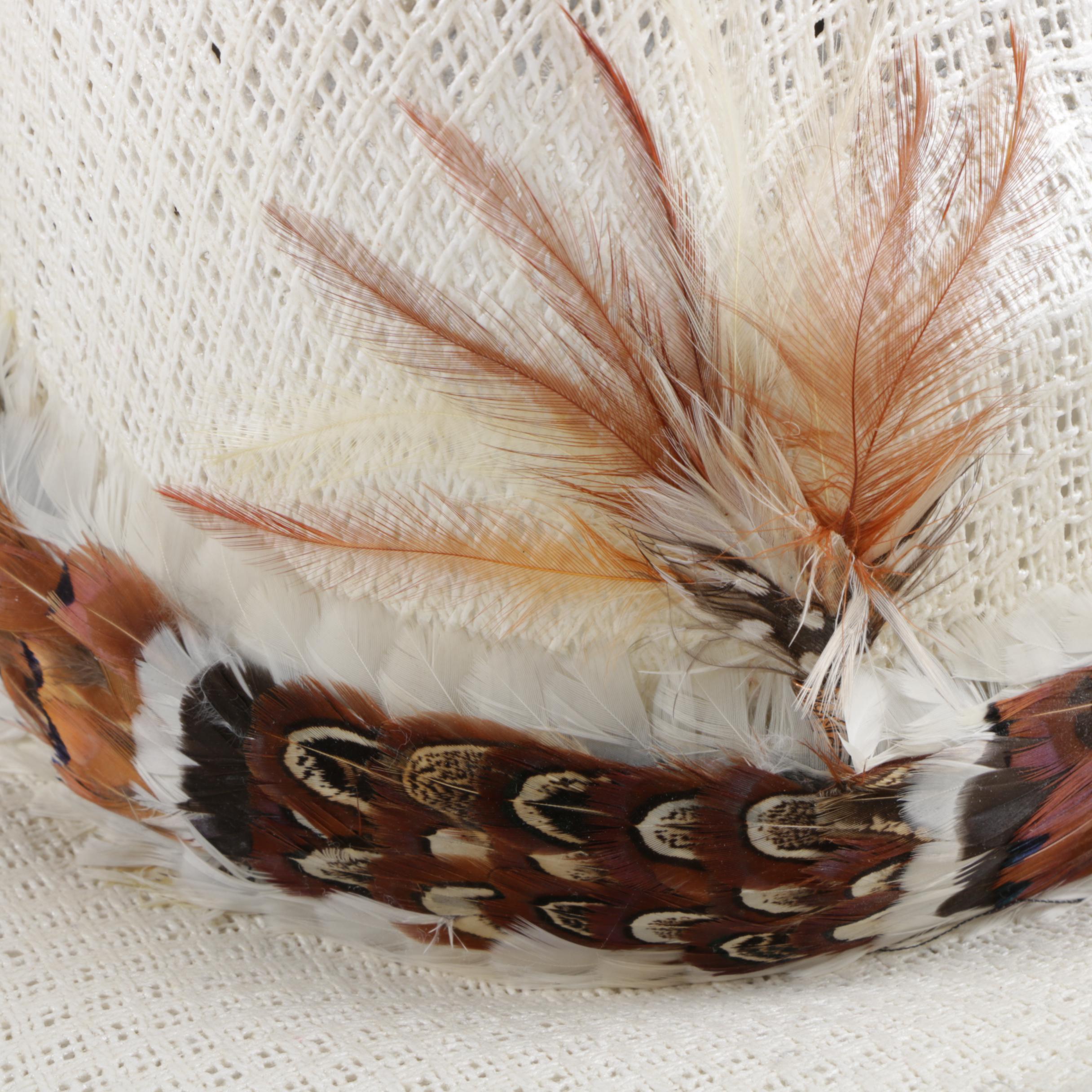 Vintage Feathered Cowboy Hats Including Miller Bros.