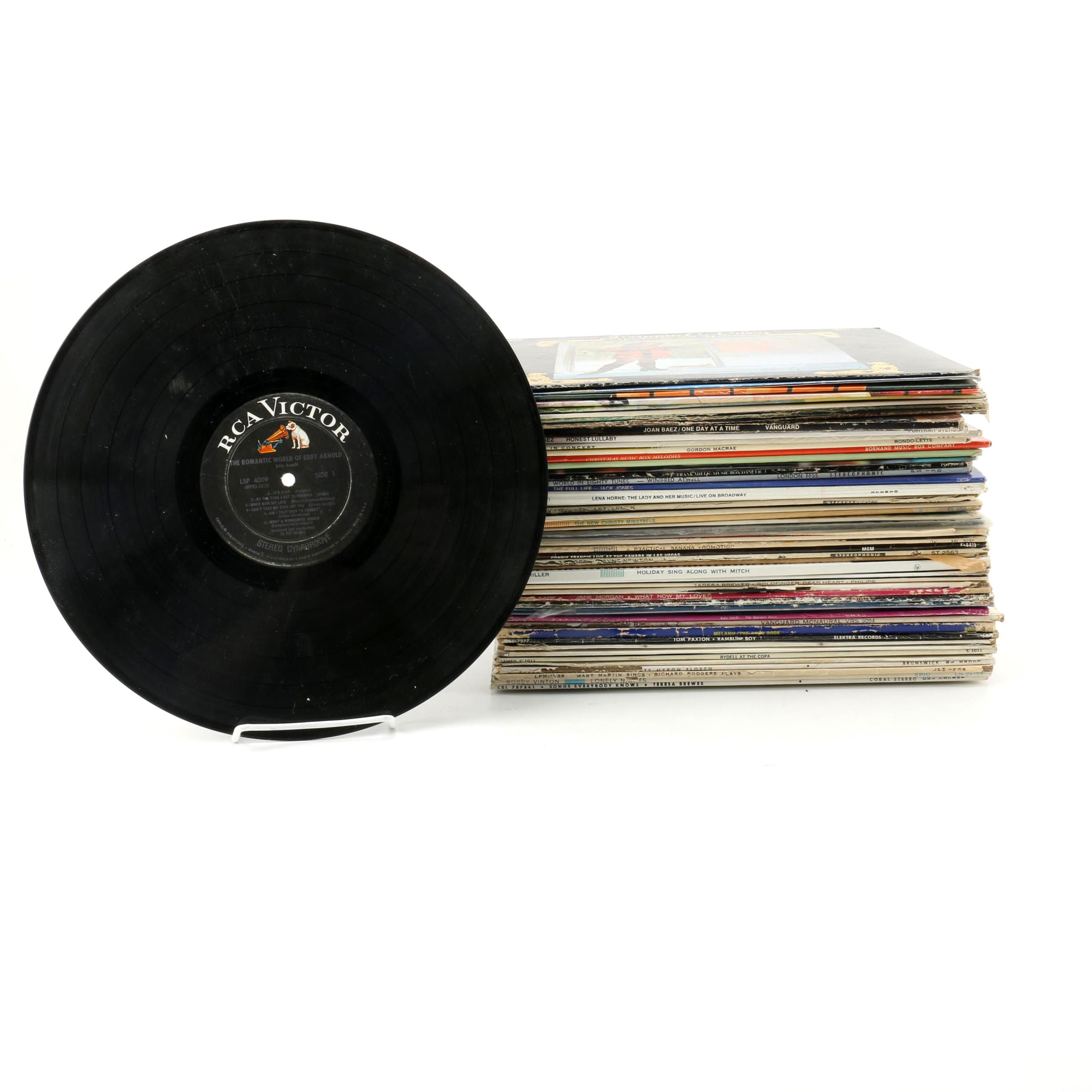 Vintage Records Including Lena Horne, Roger Williams, Mary Martin