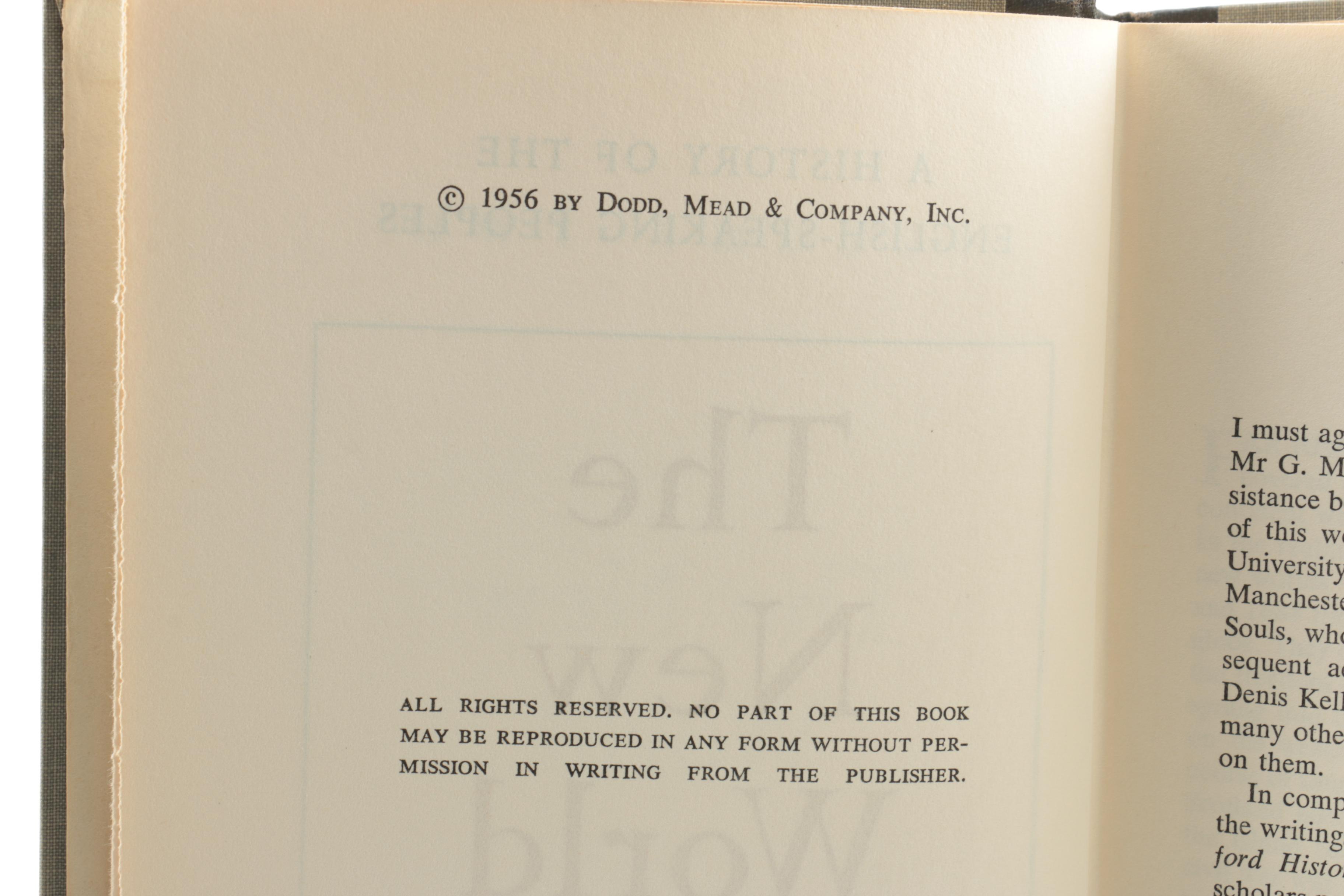 "A History of The English Speaking People" by Winston Churchill