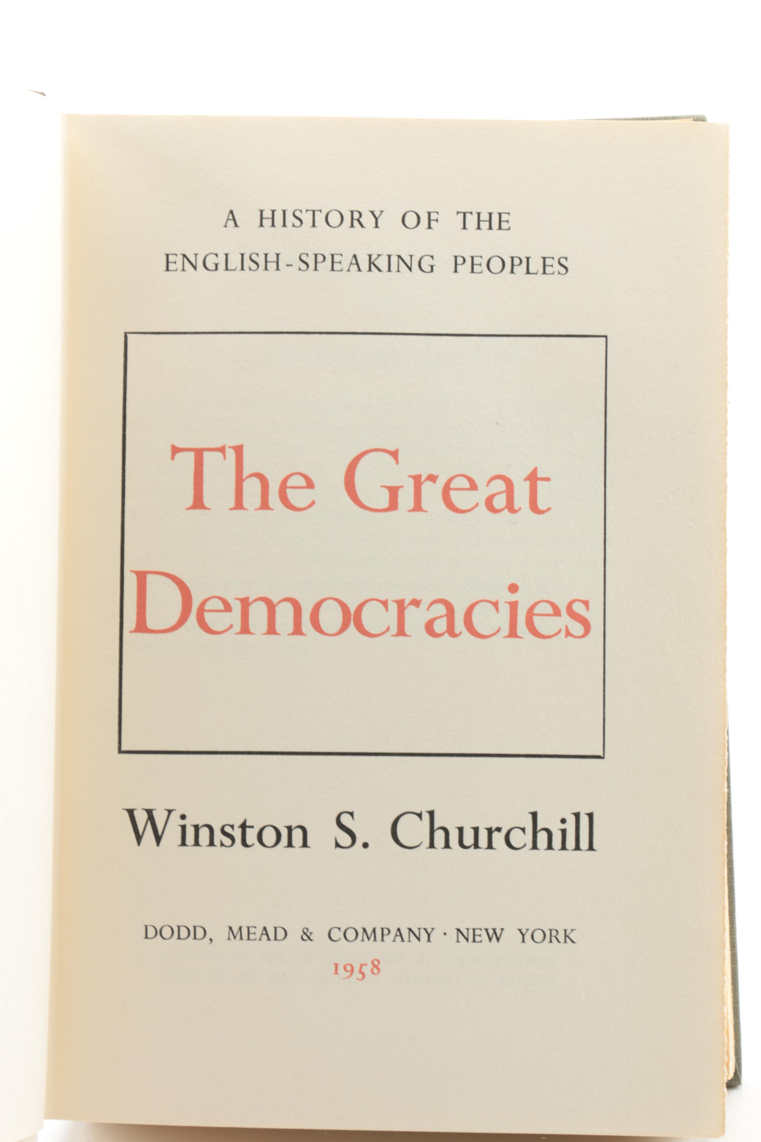 "A History of The English Speaking People" by Winston Churchill