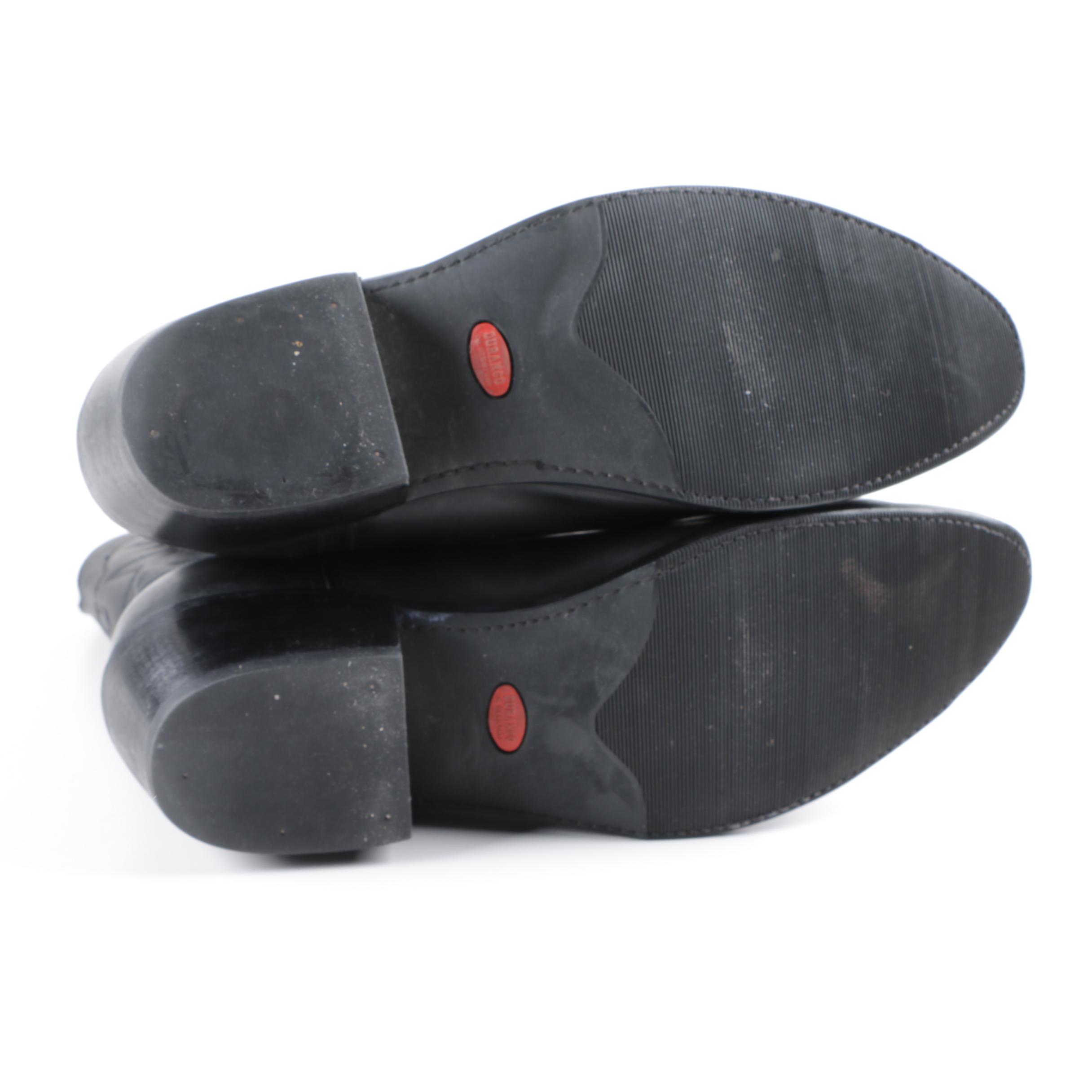 Men's Durango Oiled Black Leather Cowboy Boots