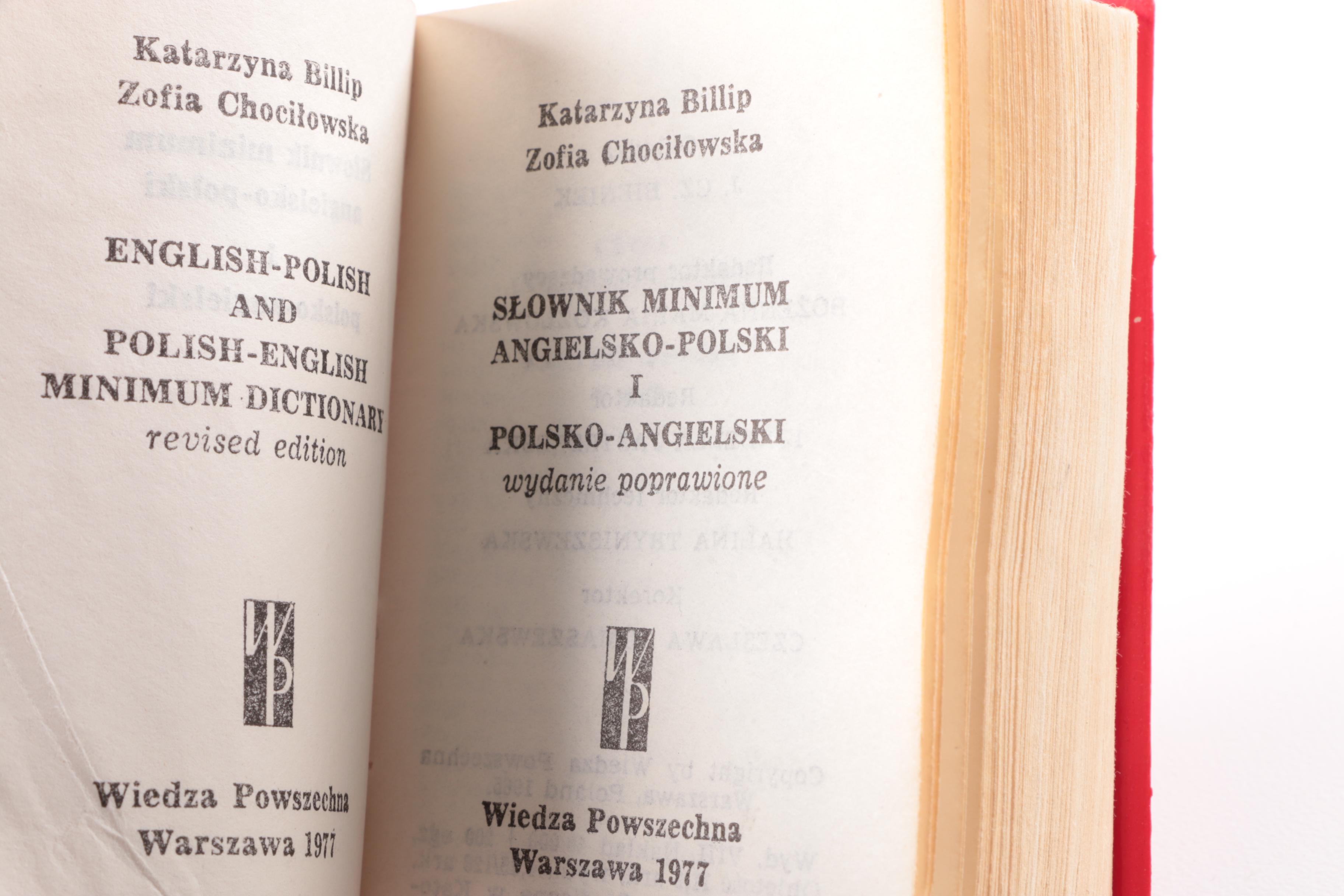 1967 "Tolstoy" by Henri Troyat and 1977 Polish Dictionary