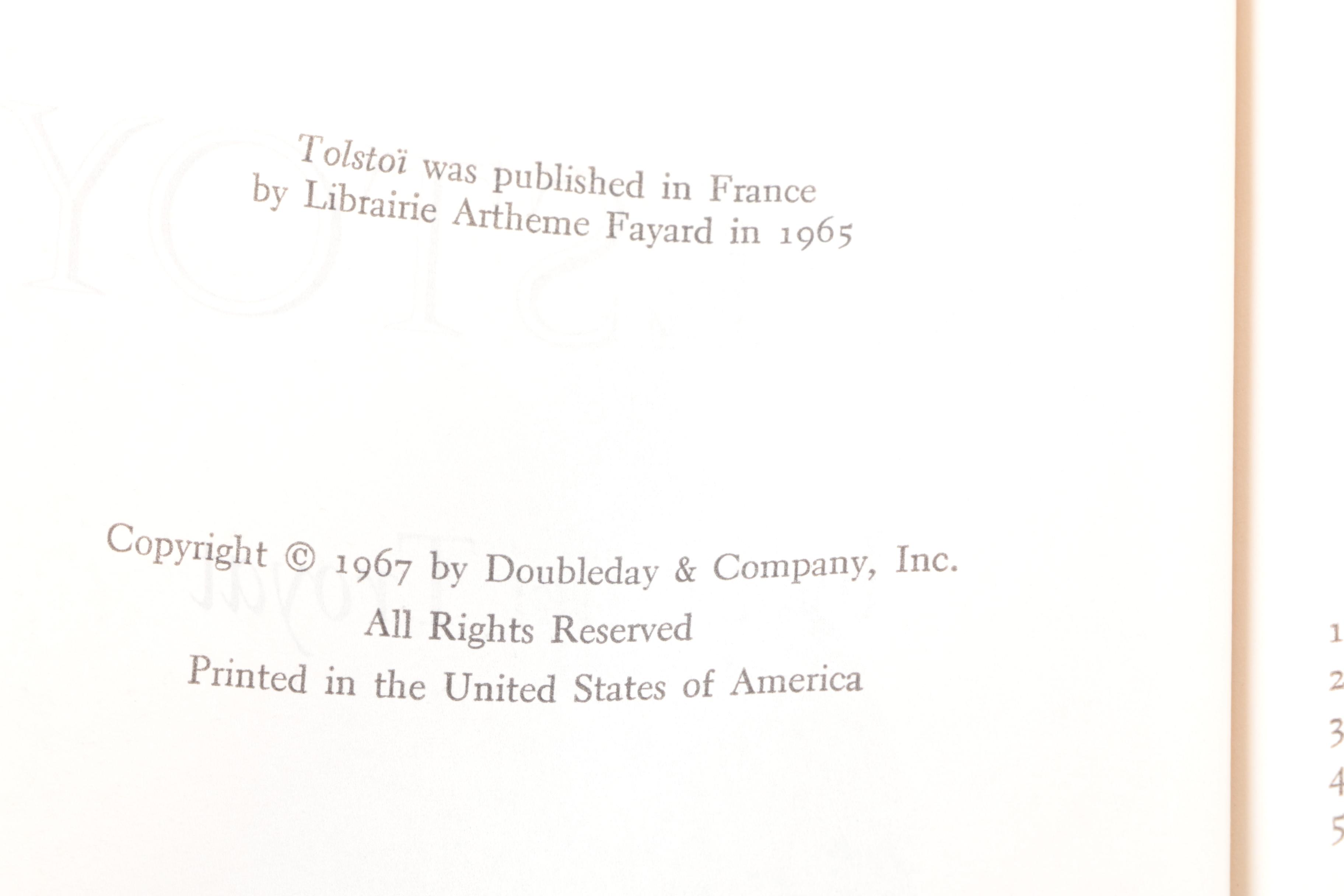1967 "Tolstoy" by Henri Troyat and 1977 Polish Dictionary