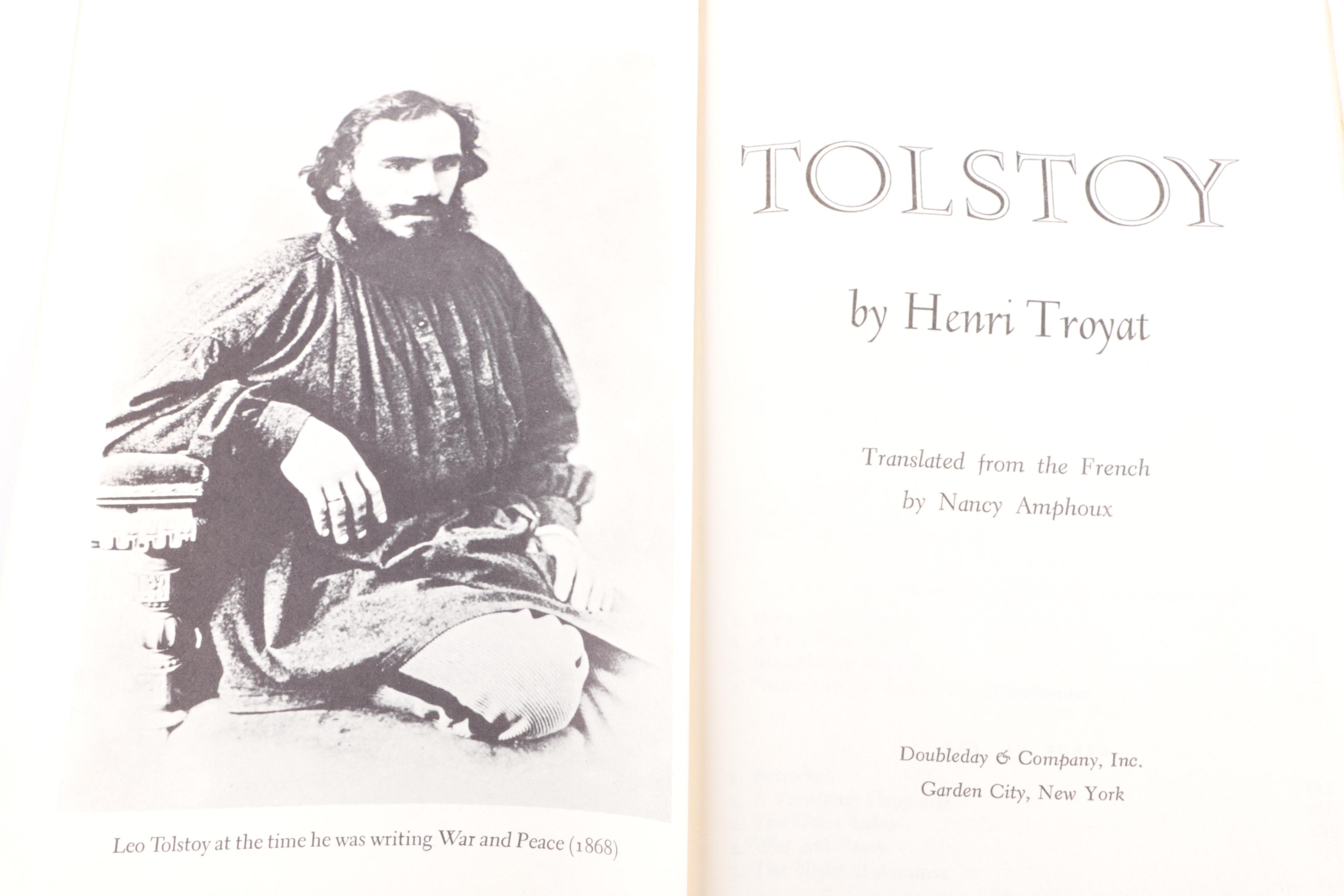 1967 "Tolstoy" by Henri Troyat and 1977 Polish Dictionary