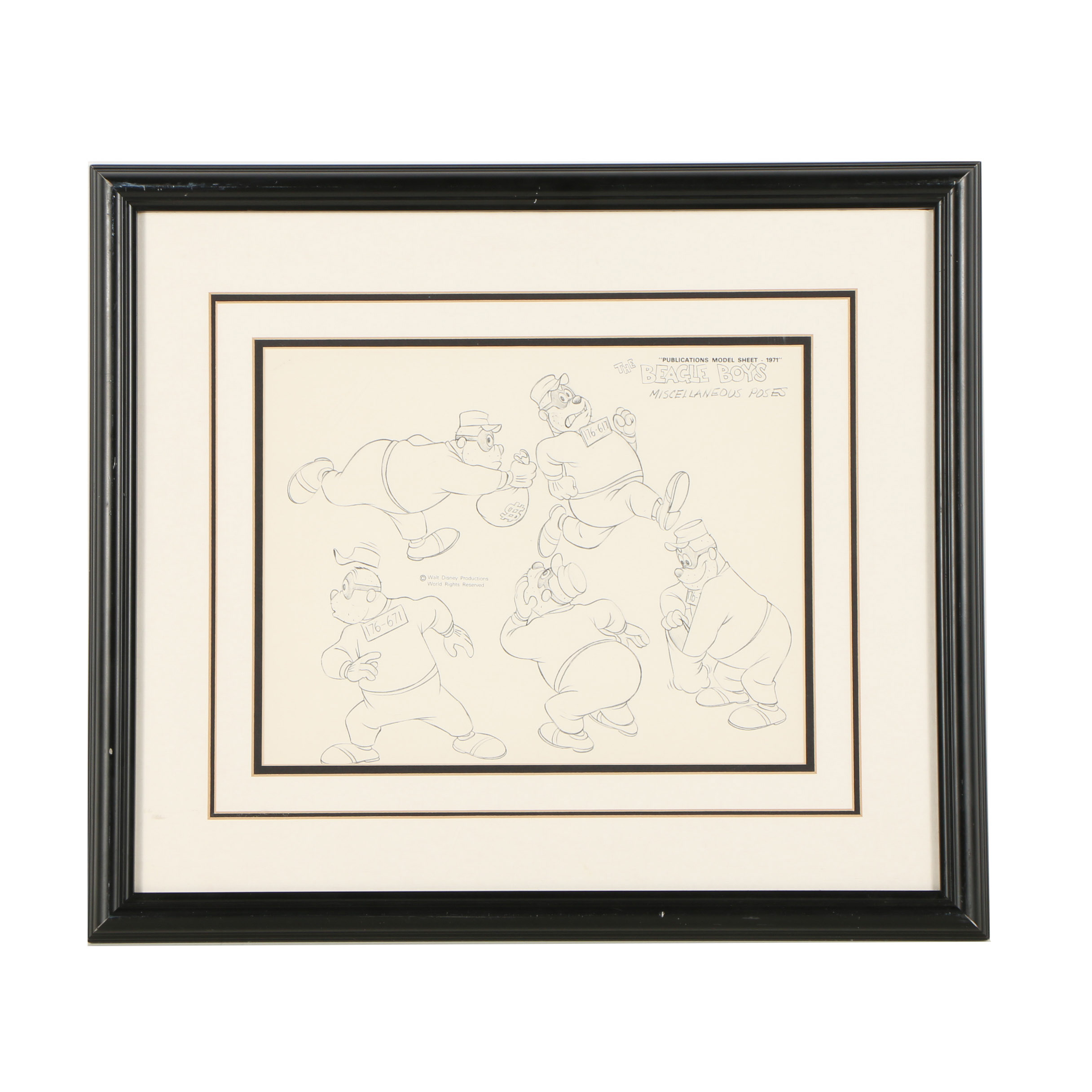 Halftone After Walt Disney Productions "The Beagle Boys"