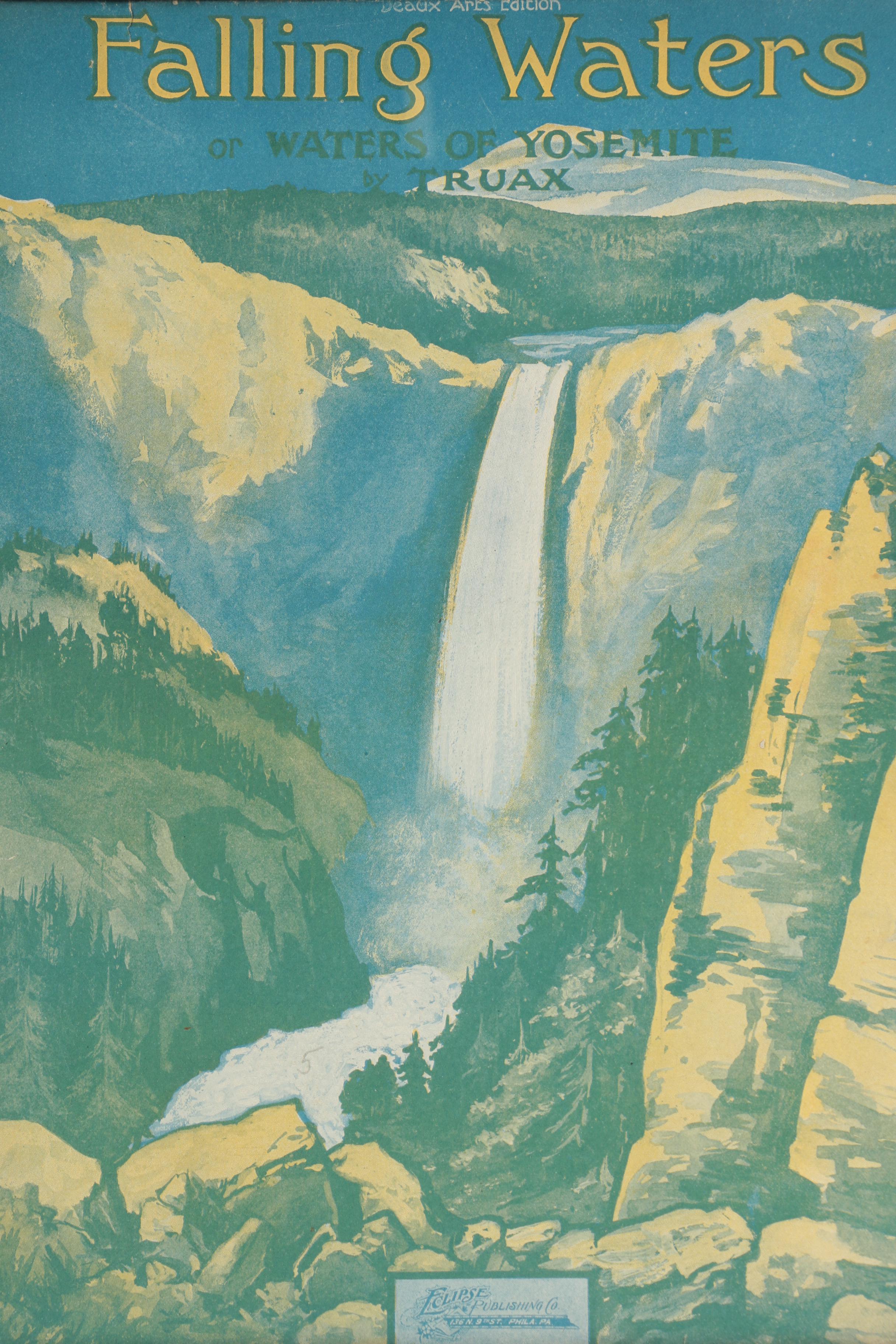 Vintage Sheet Music and Collier's Magazine In Frames