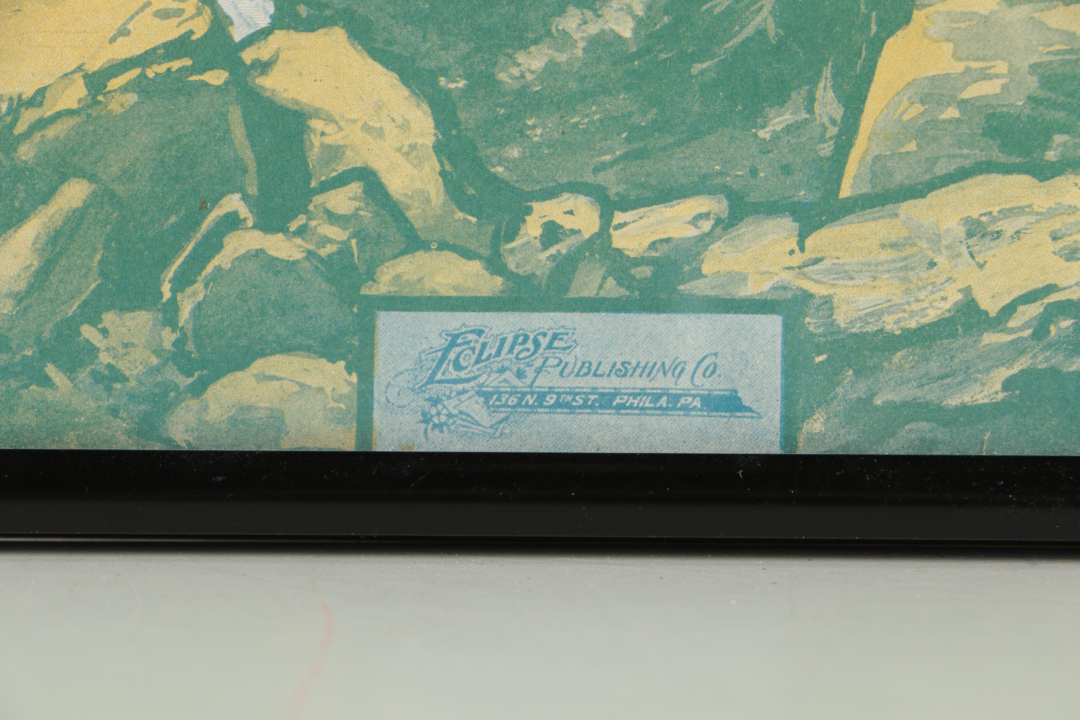 Vintage Sheet Music and Collier's Magazine In Frames