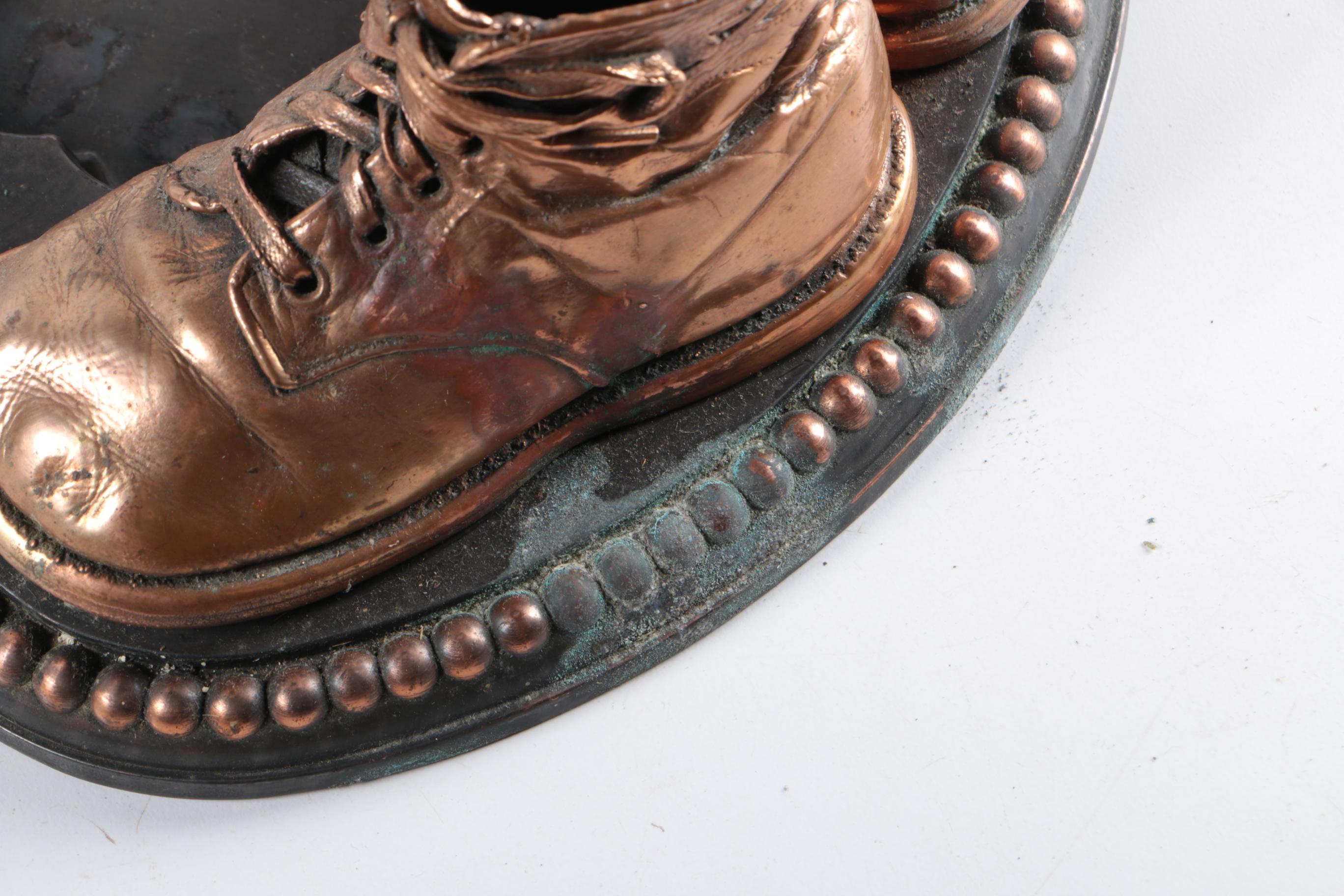 Vintage Bronze Baby Shoes