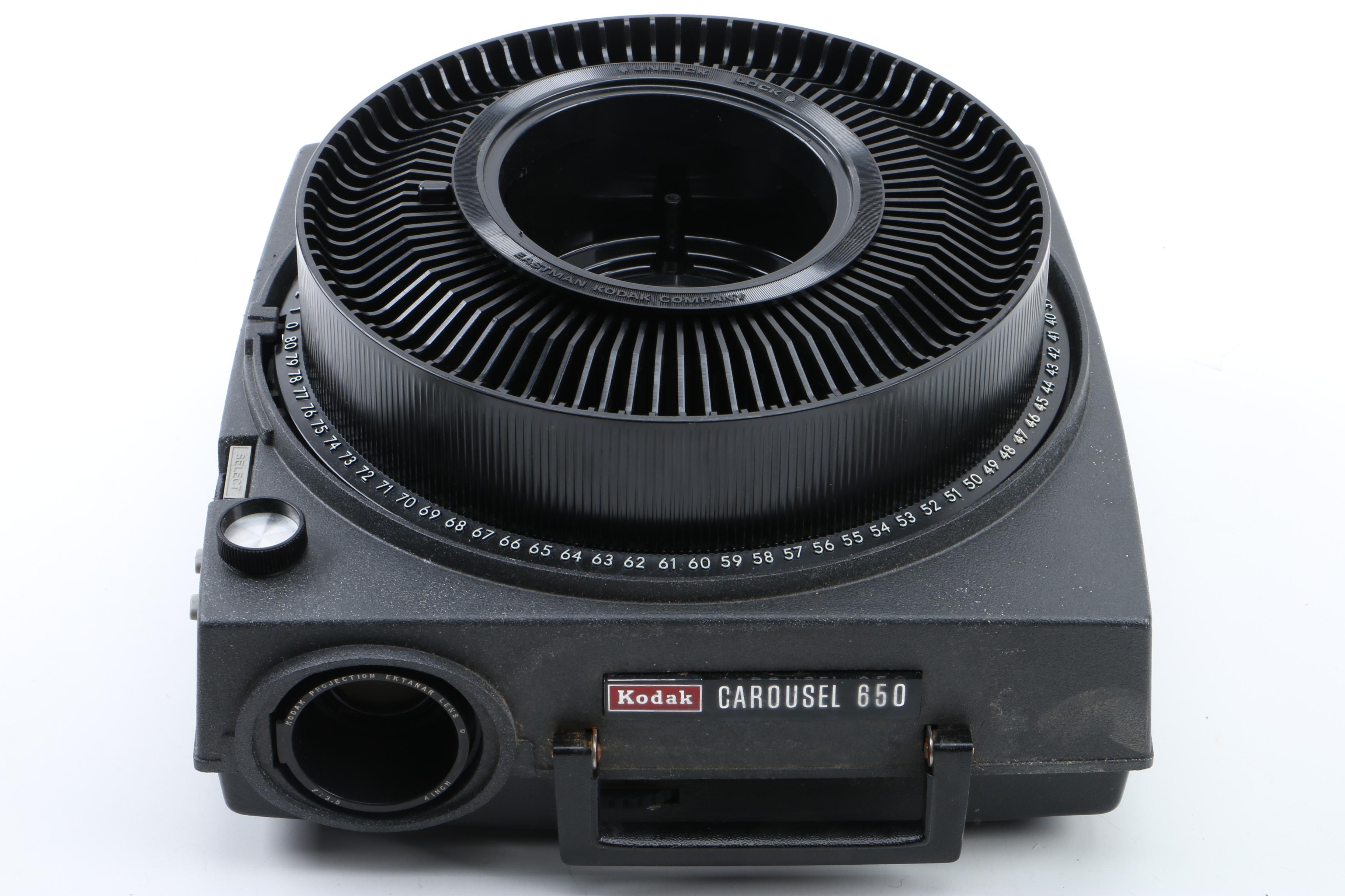 Kodak Carousel 650 Slide Projector and Accessories