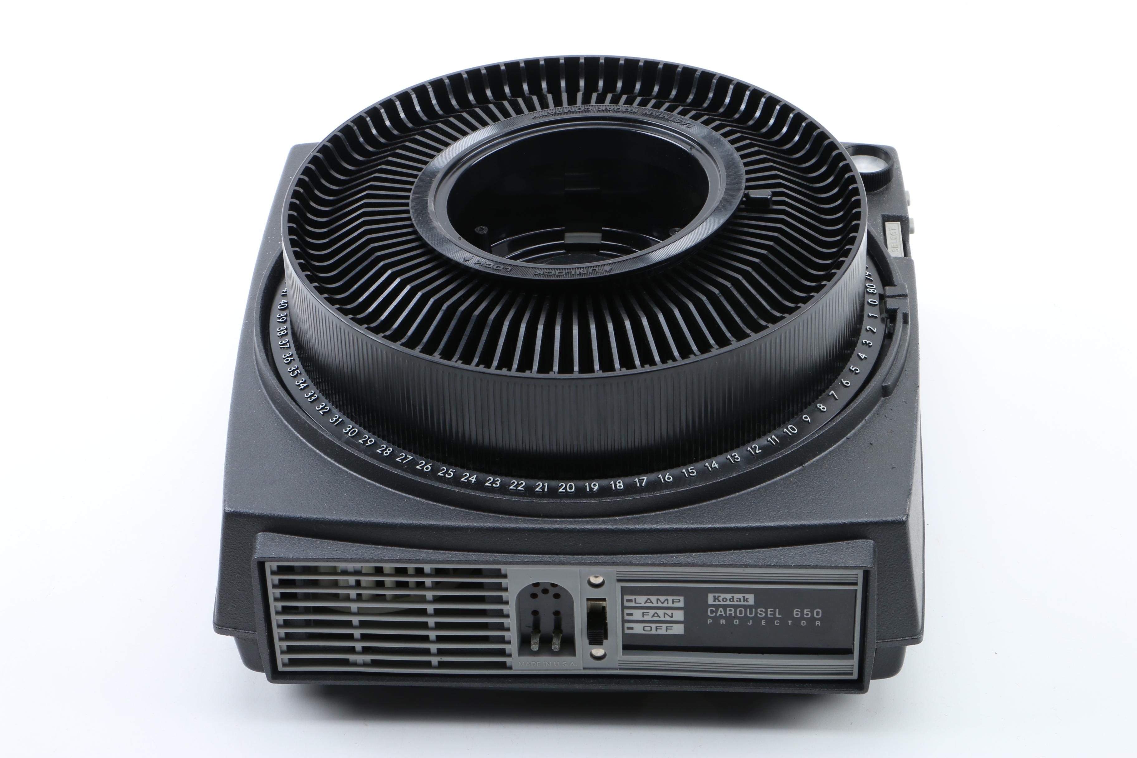 Kodak Carousel 650 Slide Projector and Accessories