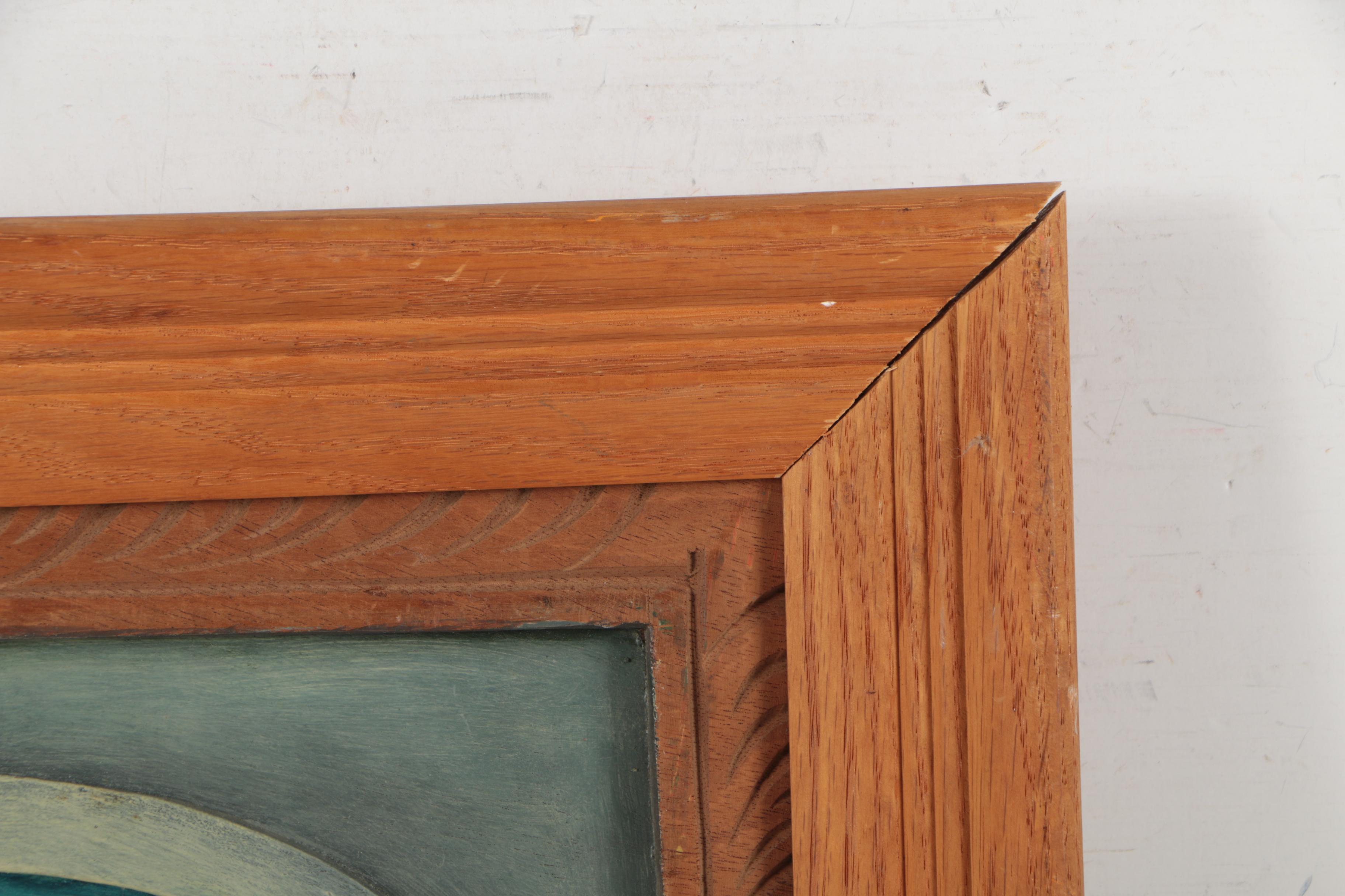 Low Relief Wall Decor of a Spanish Town