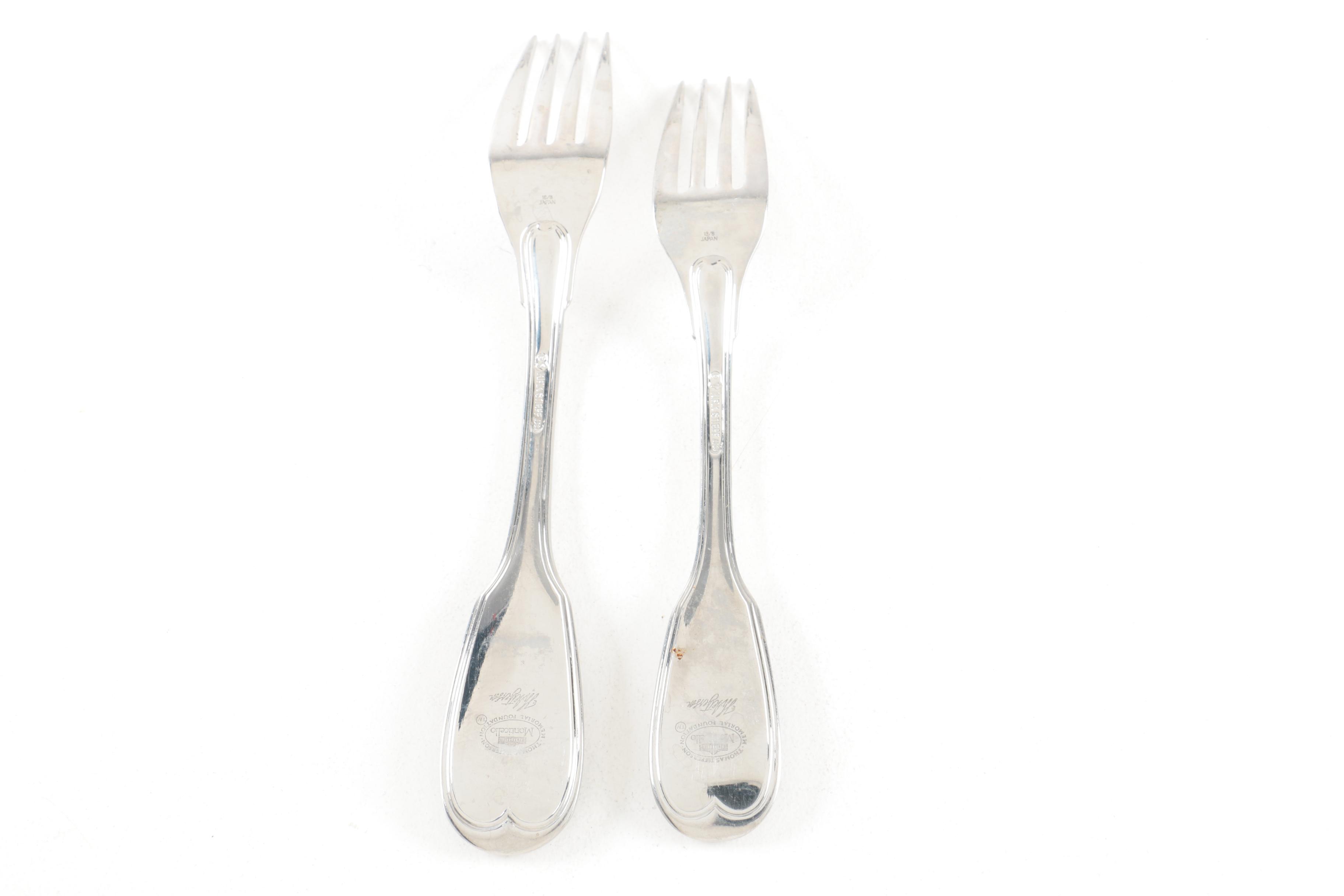 Kirk-Stieff "Williamsburg Royal Shell" Stainless Steel Spoons and Other Flatware