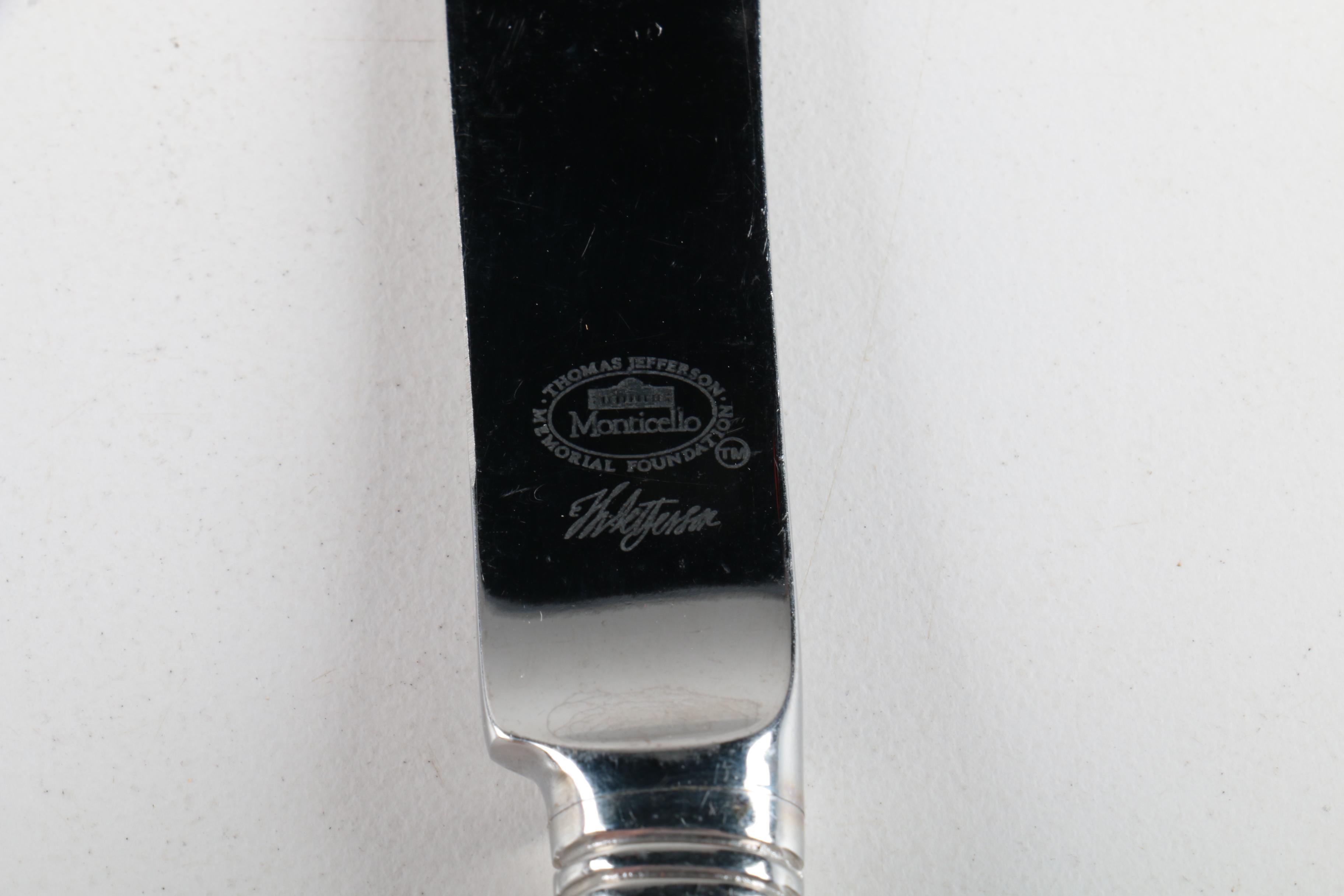 Kirk-Stieff "Williamsburg Royal Shell" Stainless Steel Spoons and Other Flatware