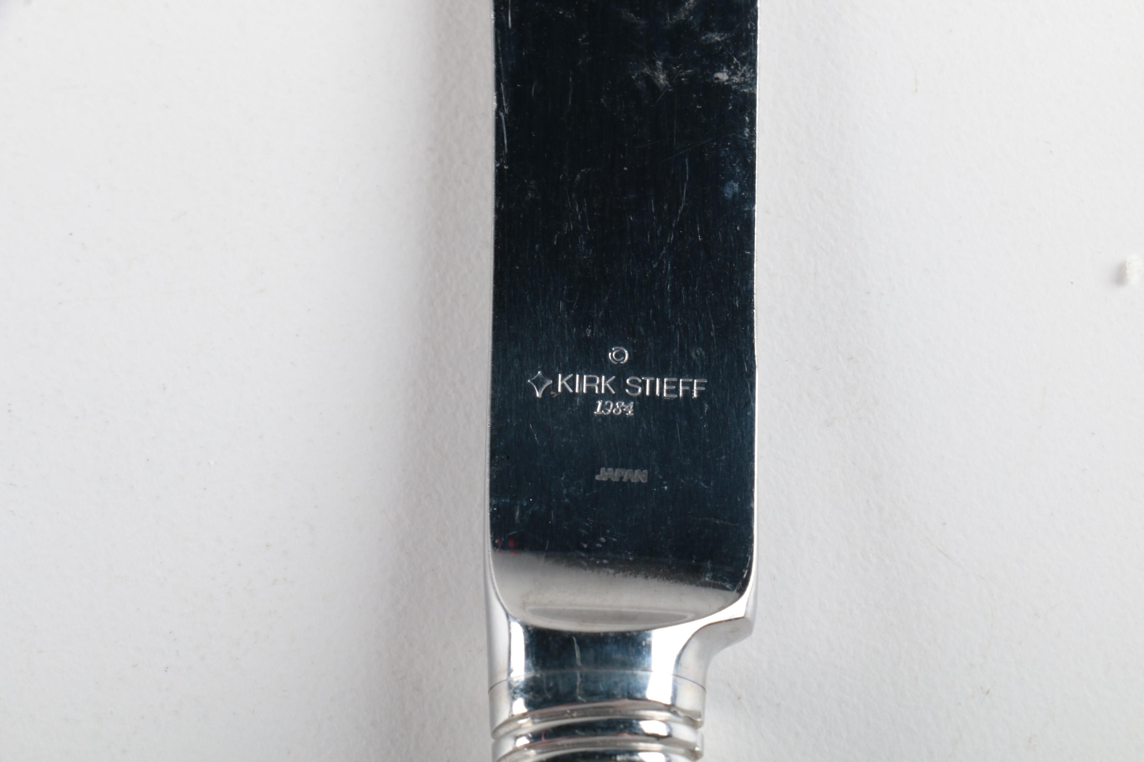 Kirk-Stieff "Williamsburg Royal Shell" Stainless Steel Spoons and Other Flatware