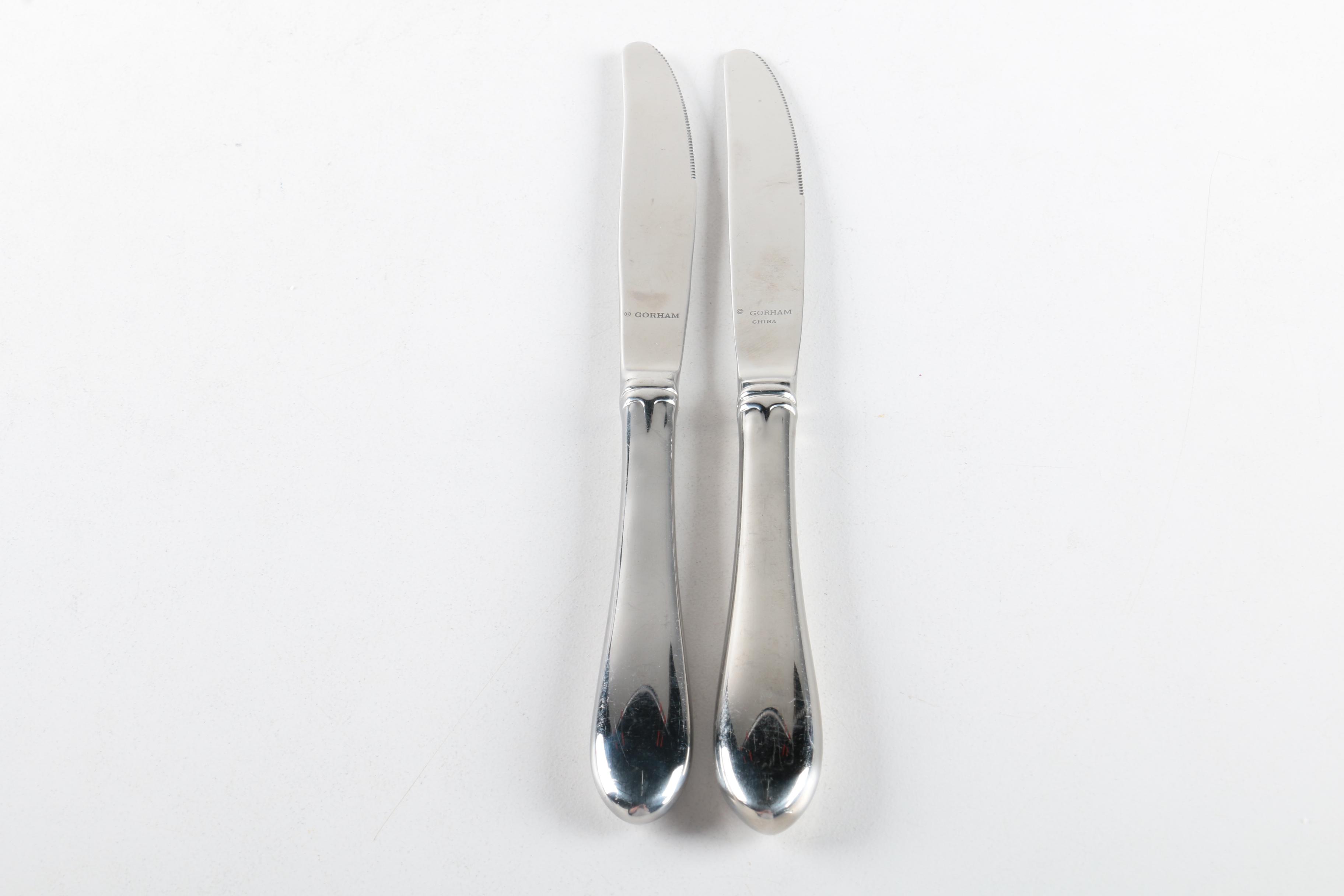 Kirk-Stieff "Williamsburg Royal Shell" Stainless Steel Spoons and Other Flatware