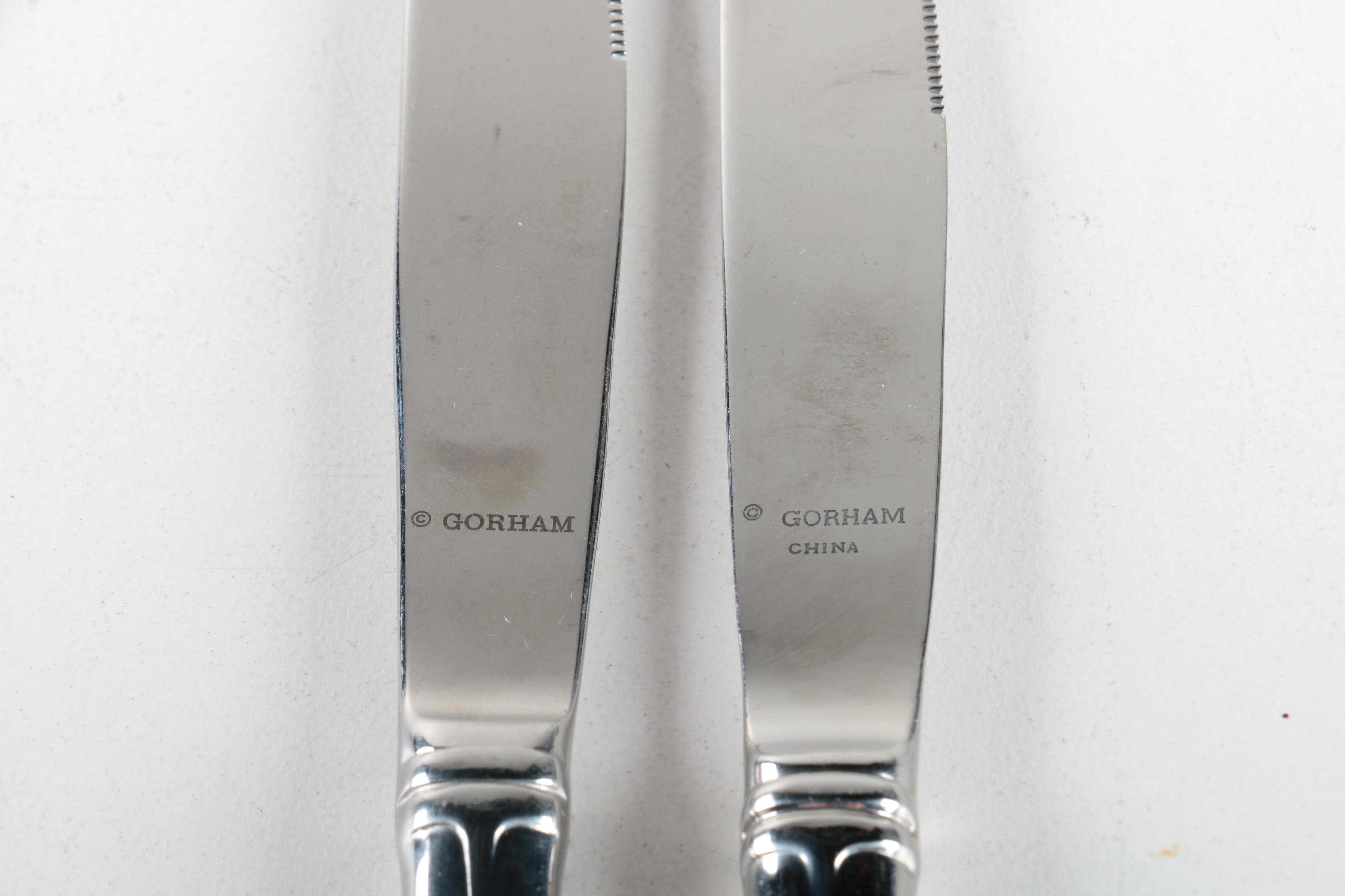 Kirk-Stieff "Williamsburg Royal Shell" Stainless Steel Spoons and Other Flatware