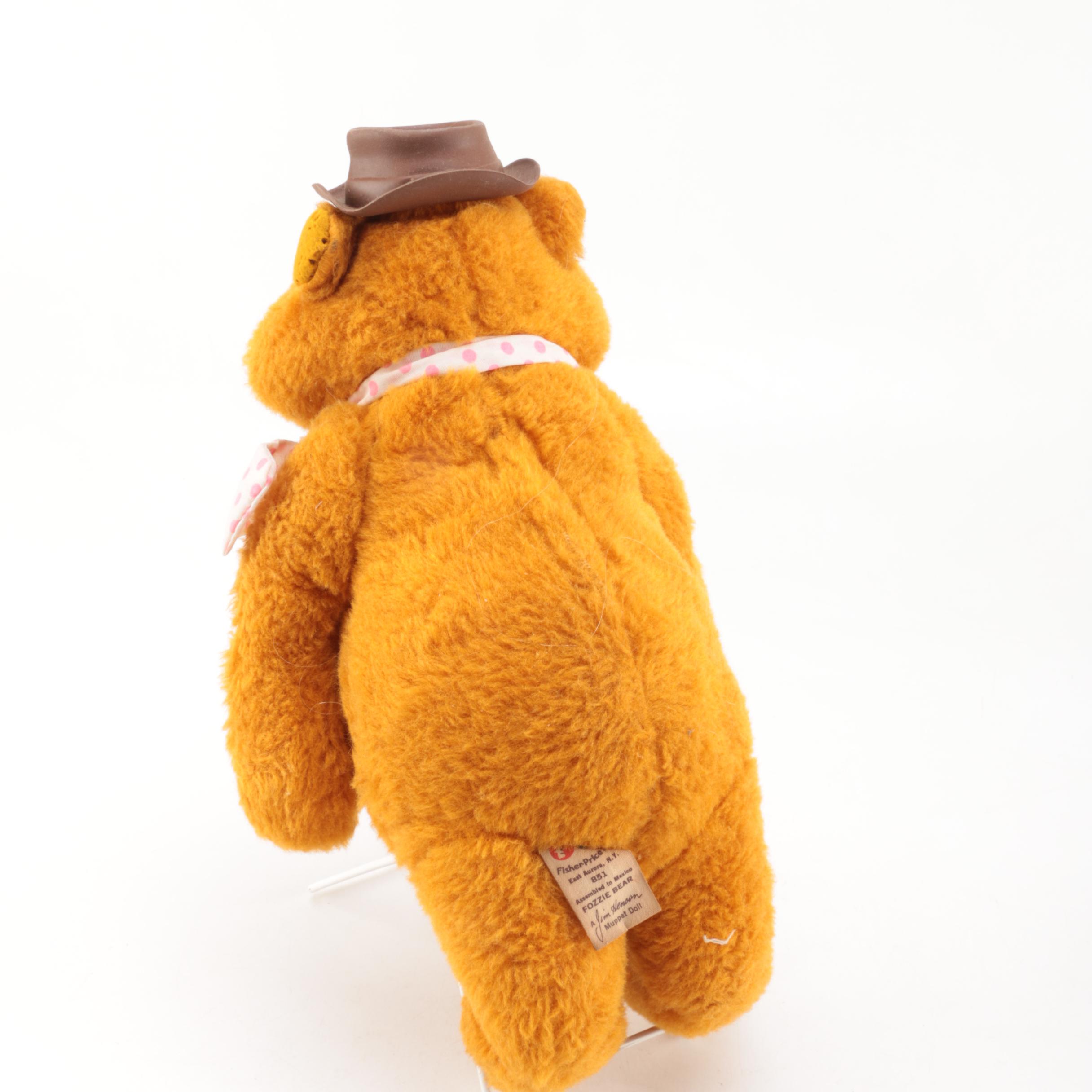 Vintage Fisher Price Plush "Fozzie Bear" Dolls