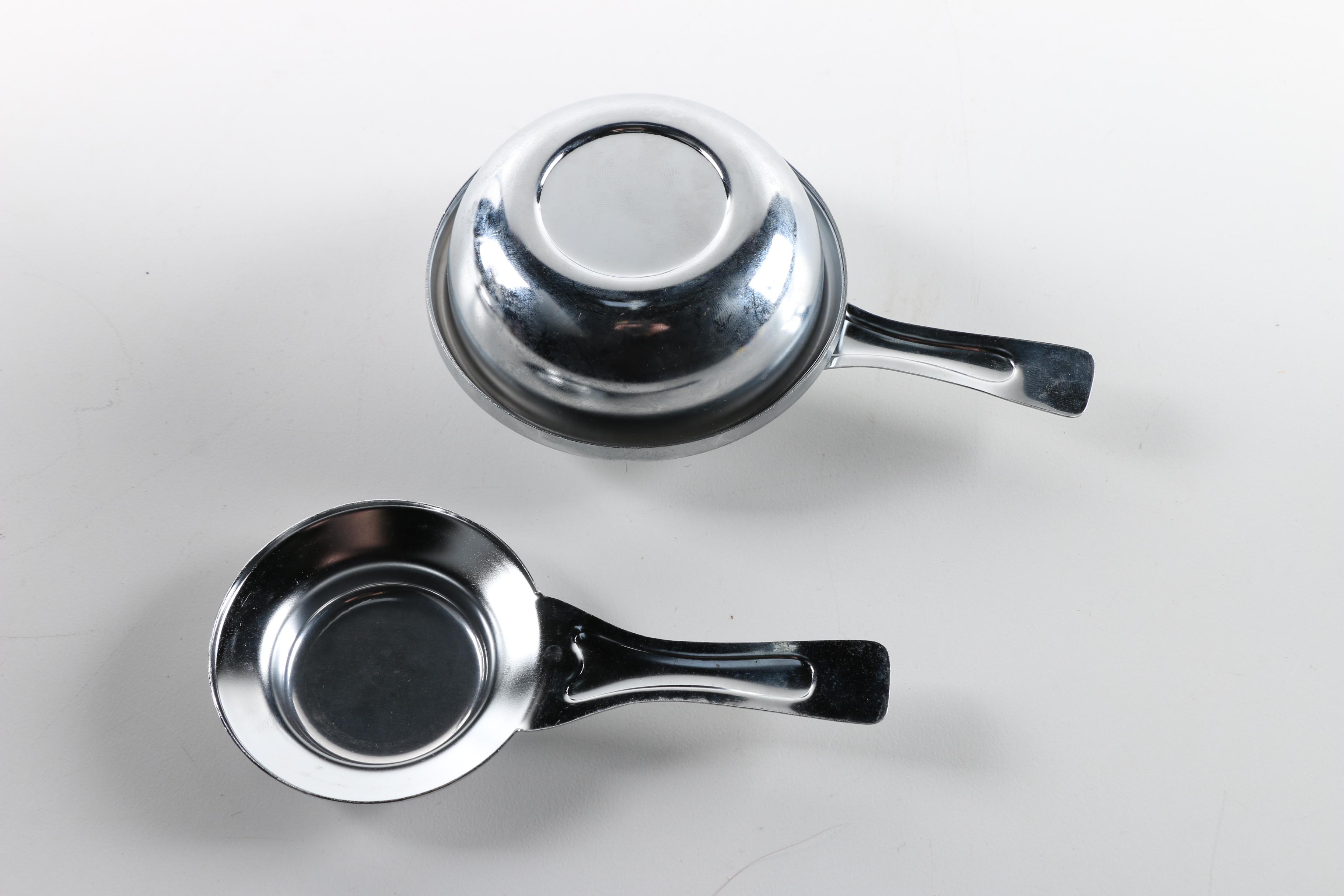 Sheridan Glass and Silver Plate Coffee Carafe and Warmer