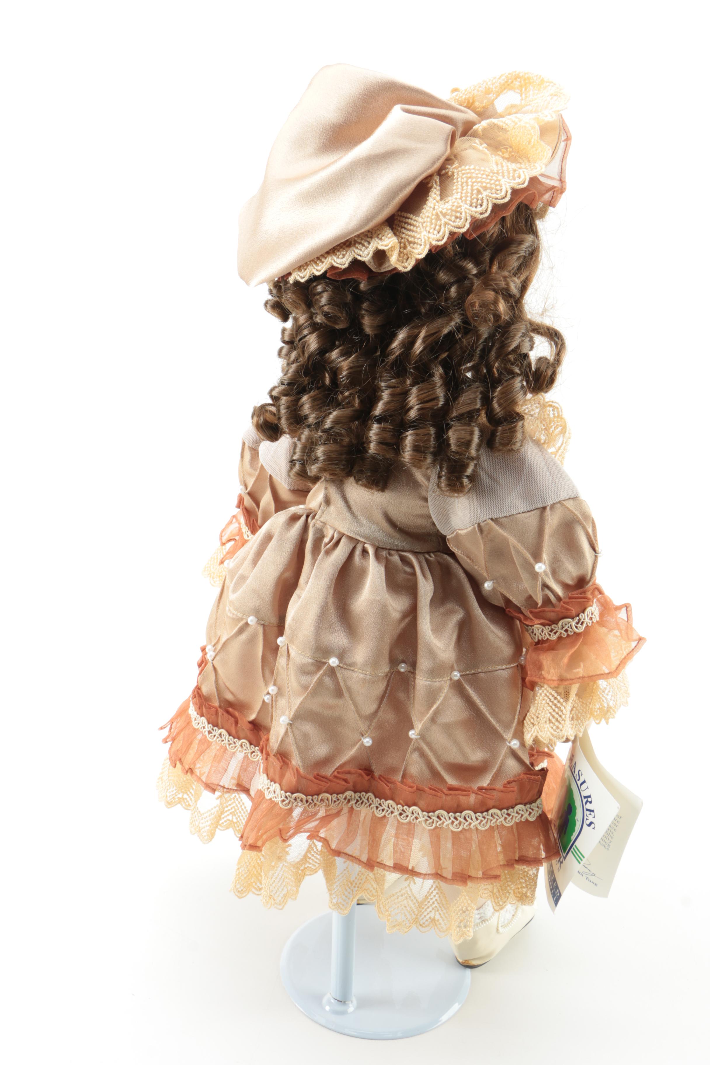 Treasures Forever Collection Hand Crafted Porcelain Doll