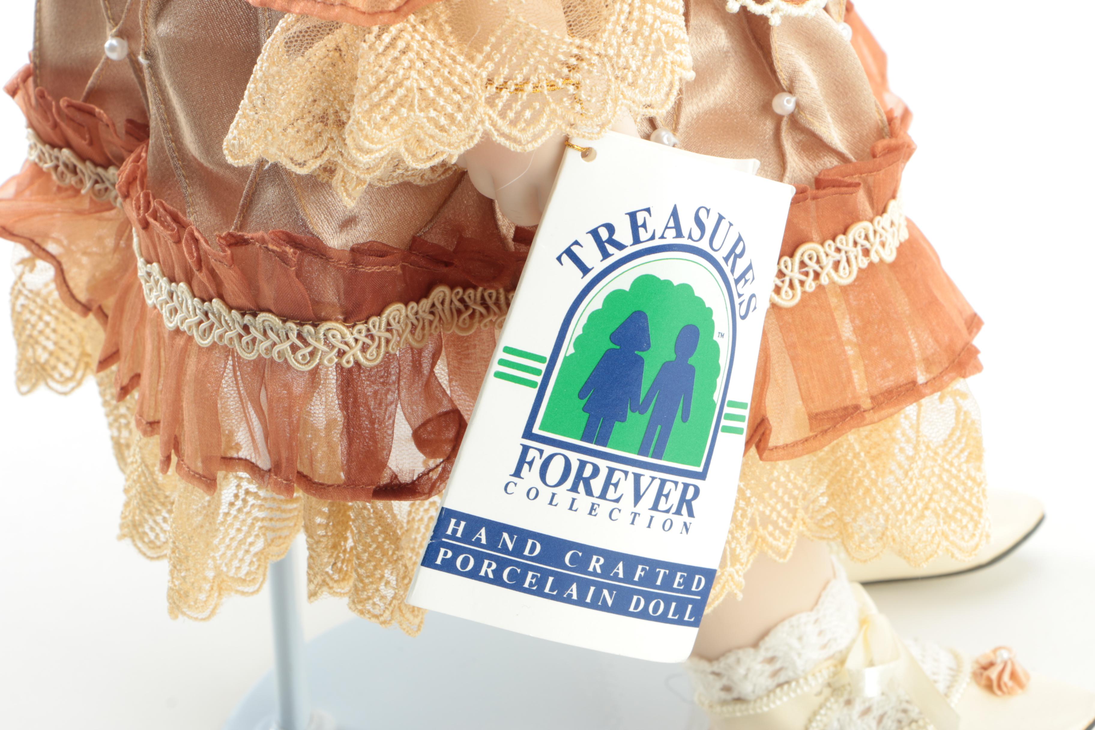Treasures Forever Collection Hand Crafted Porcelain Doll