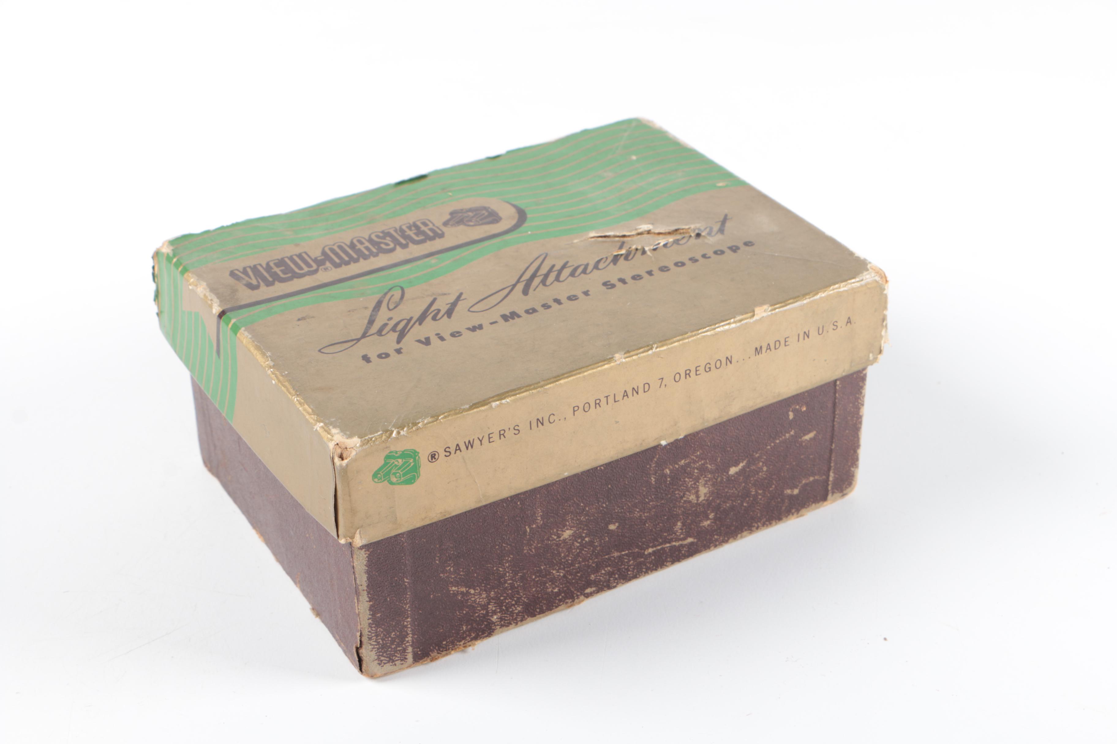 Sawyer's View-Master with Luma-View Light Attachment and Reels