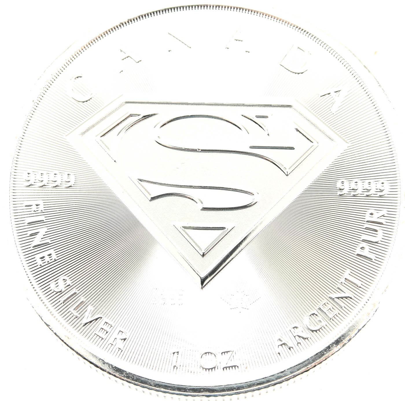 2016 Canadian Five Dollar Silver Superman Shield Coin