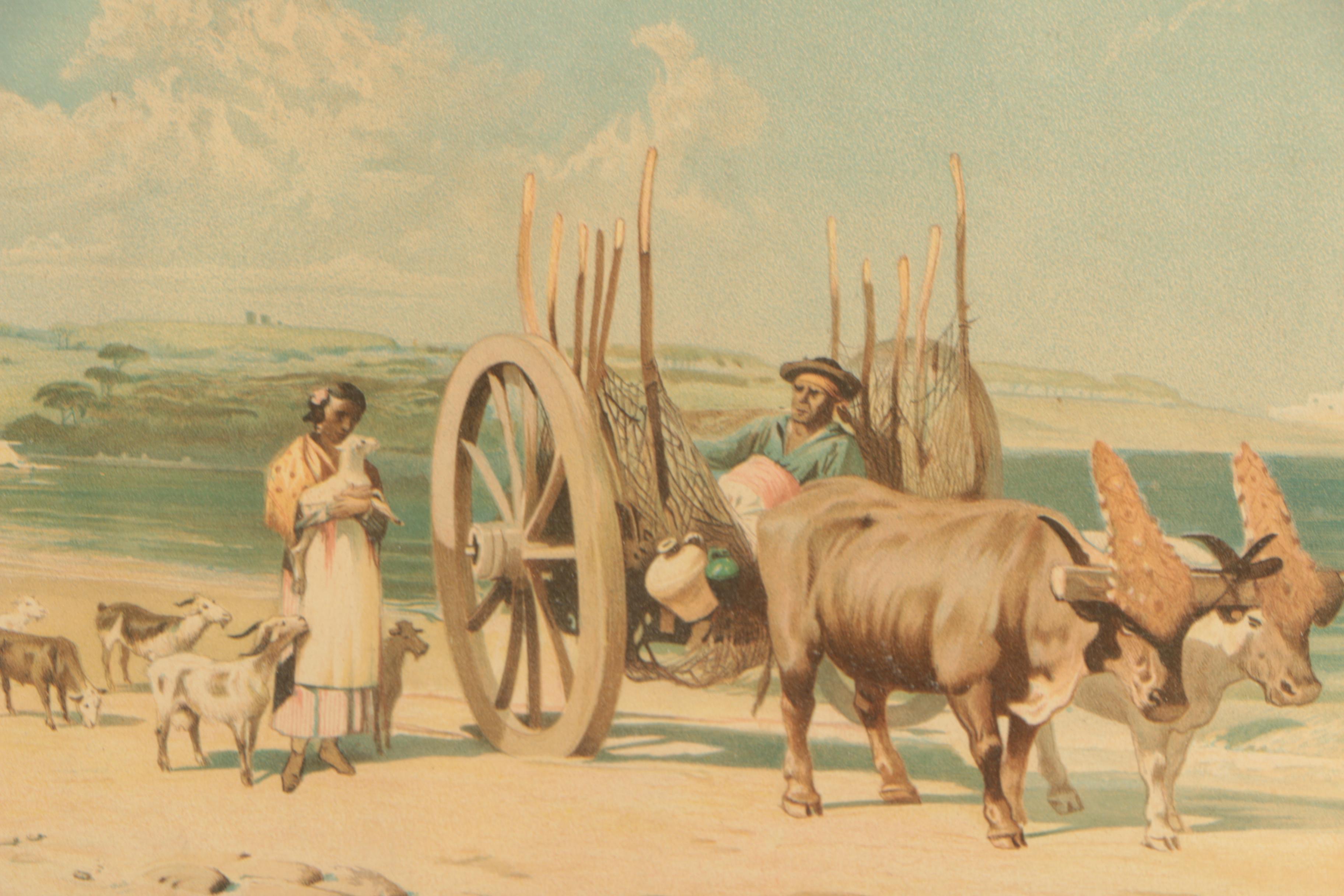 1889 Chromolithograph Supplemental Print from "The Art Amateur" Magazine