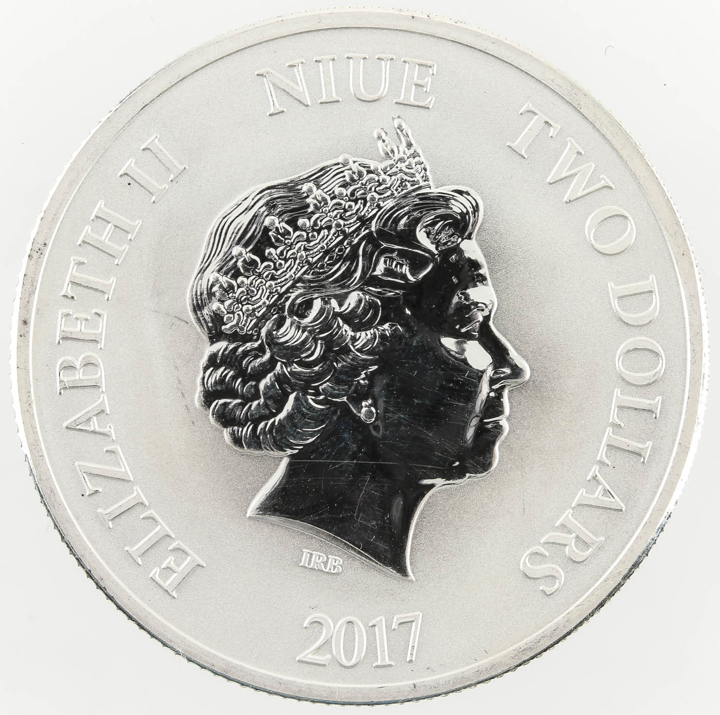 2017 New Zealand $2 Silver Year of the Rooster Coin