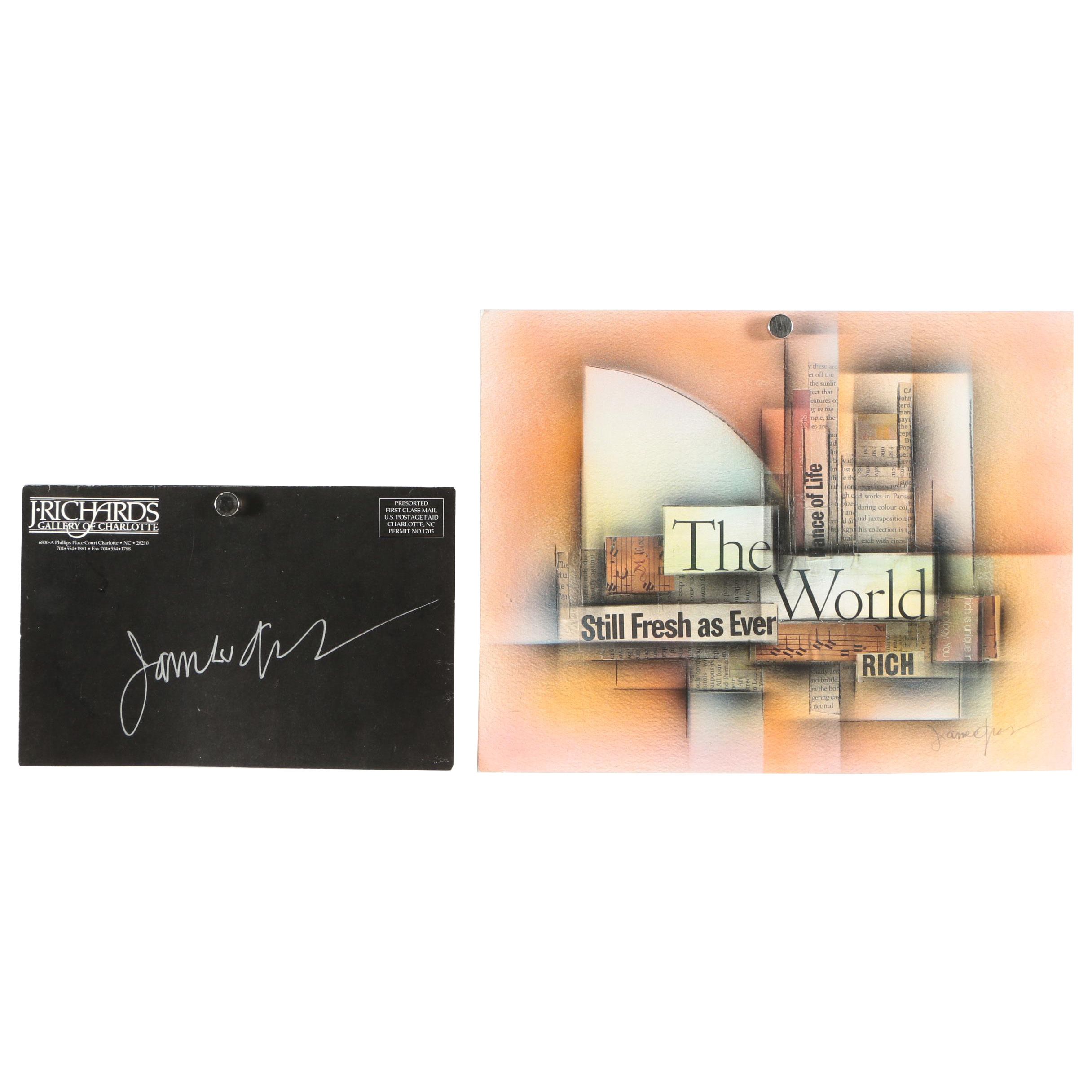 James Groody Mixed Media Collage