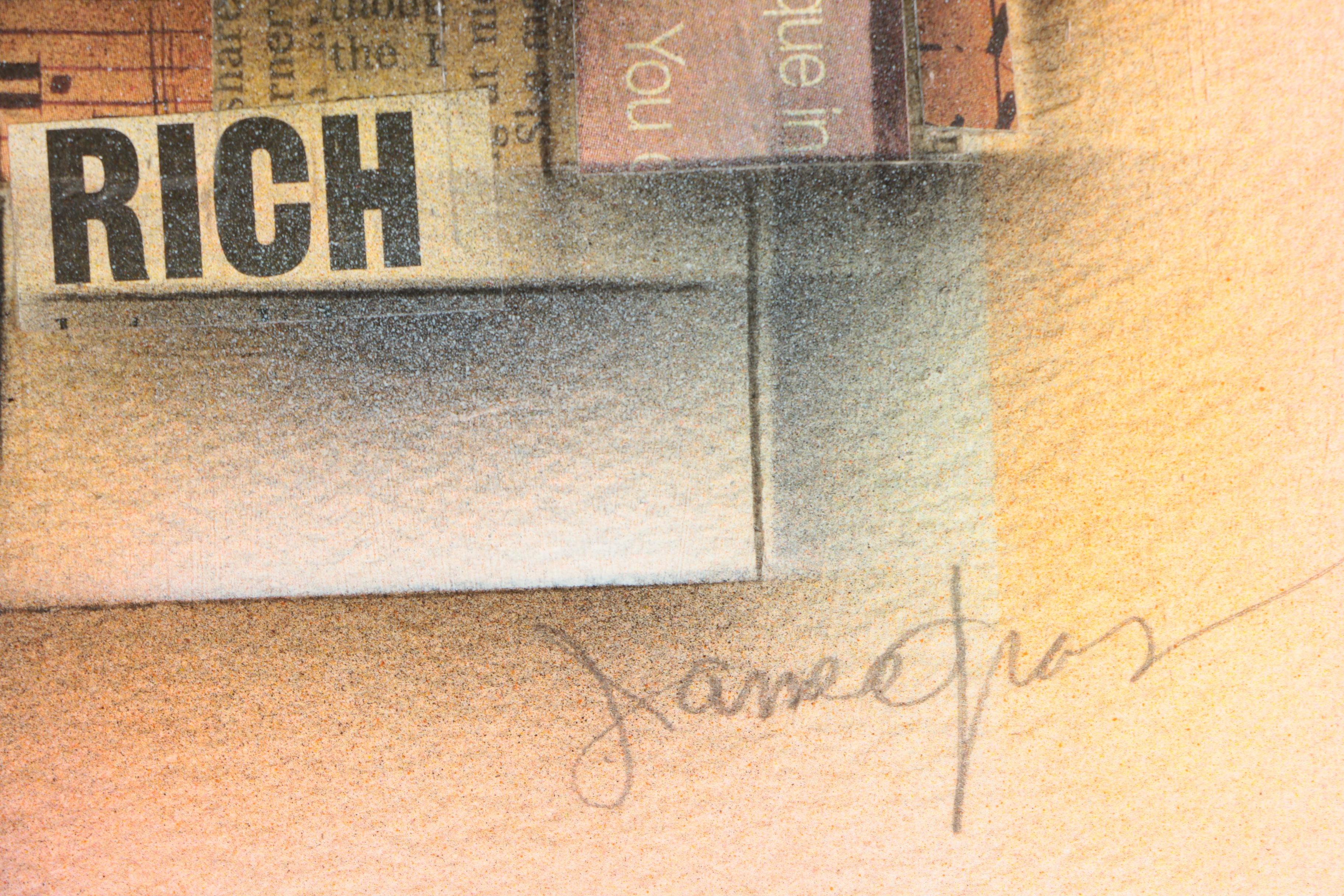 James Groody Mixed Media Collage