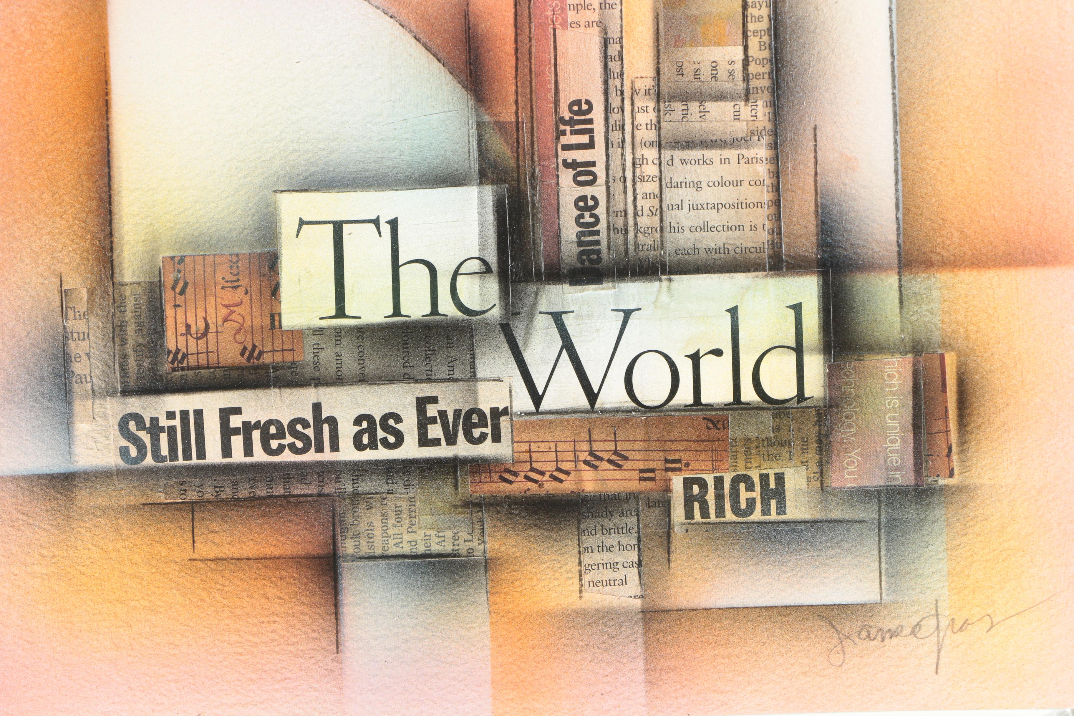 James Groody Mixed Media Collage