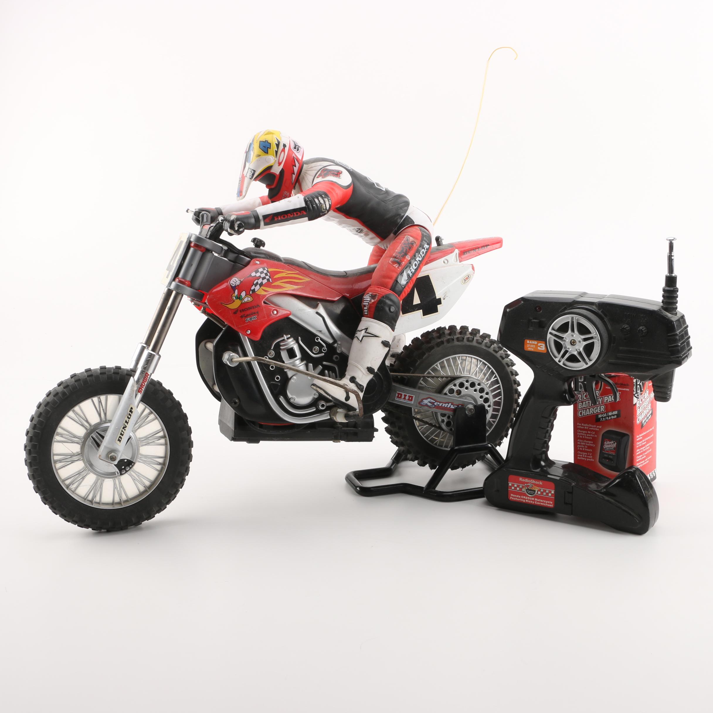 Ricky Carmichael Remote Control Honda Motocross Bike