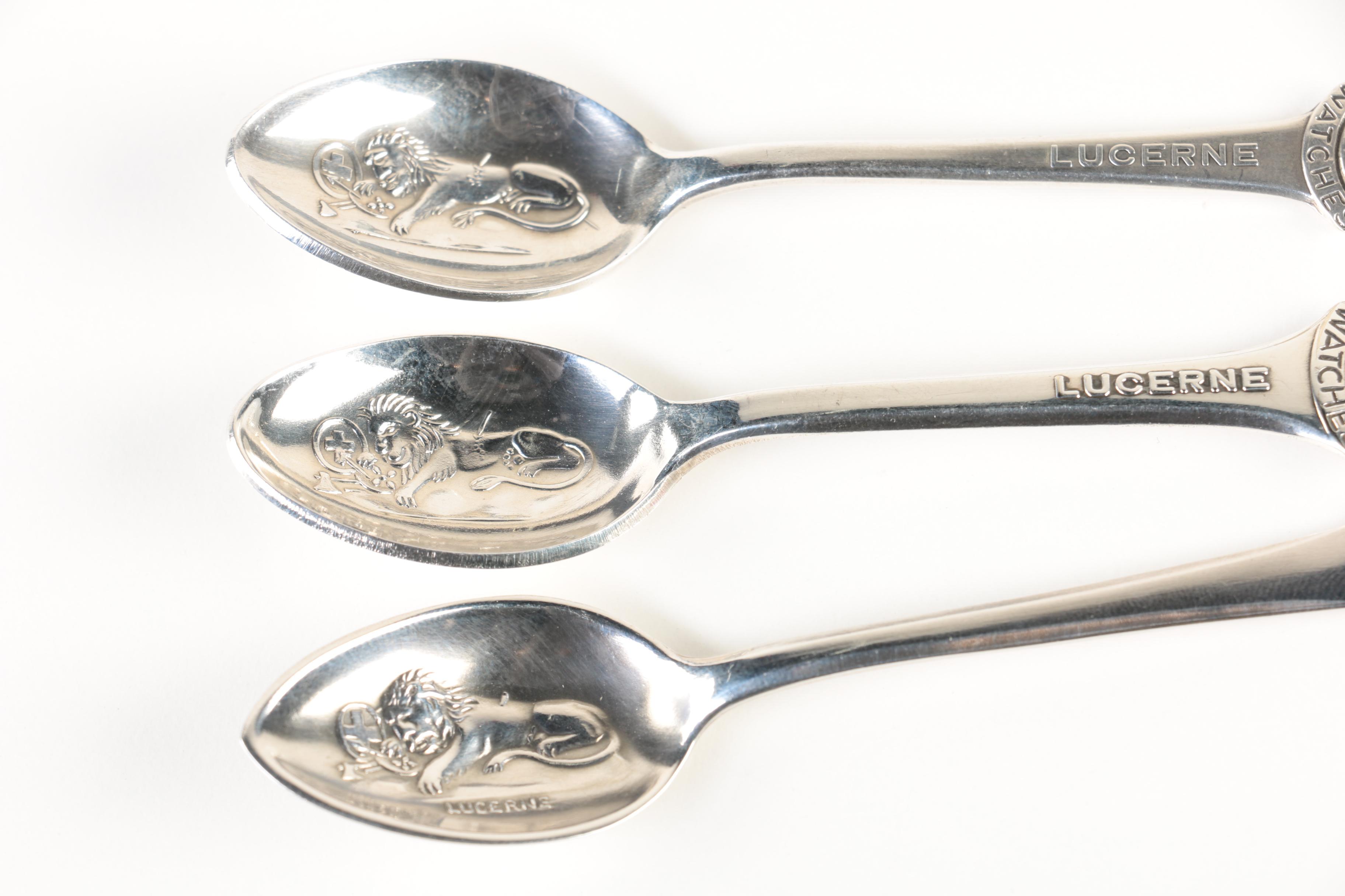 Rolex Bucherer Silver Plate Spoons