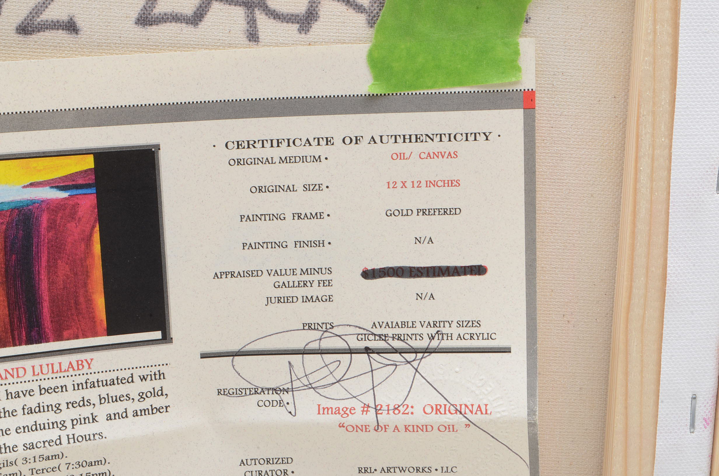 Robert Lackney Oil Painting "Cumberland Lullaby"