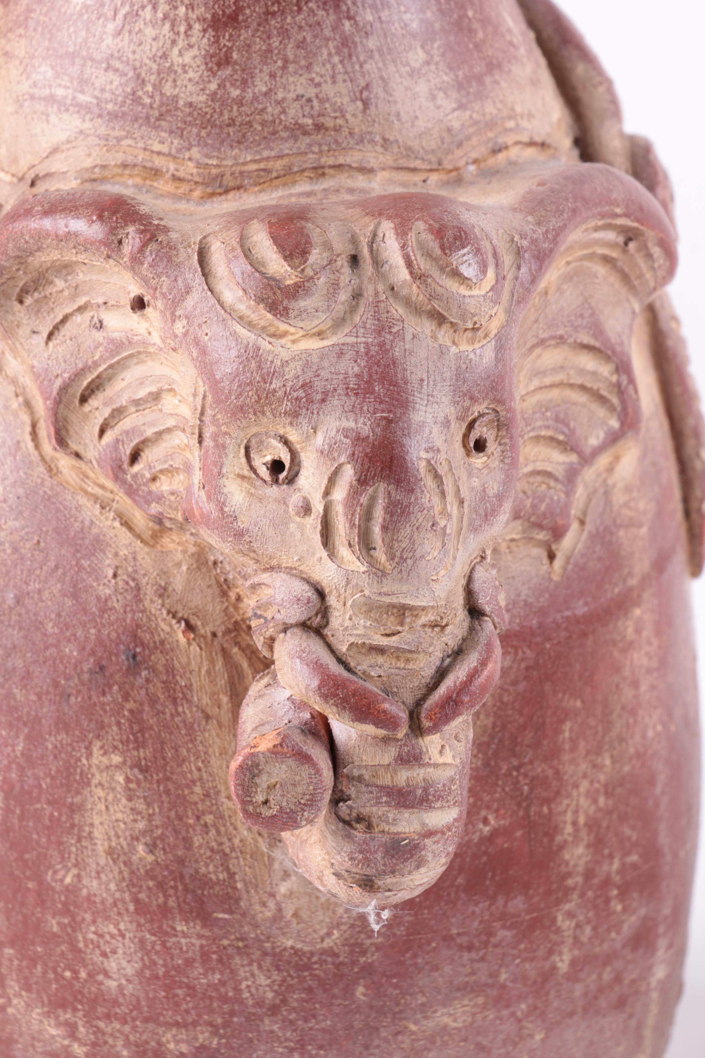 Earthenware Thai Elephant Themed Vases