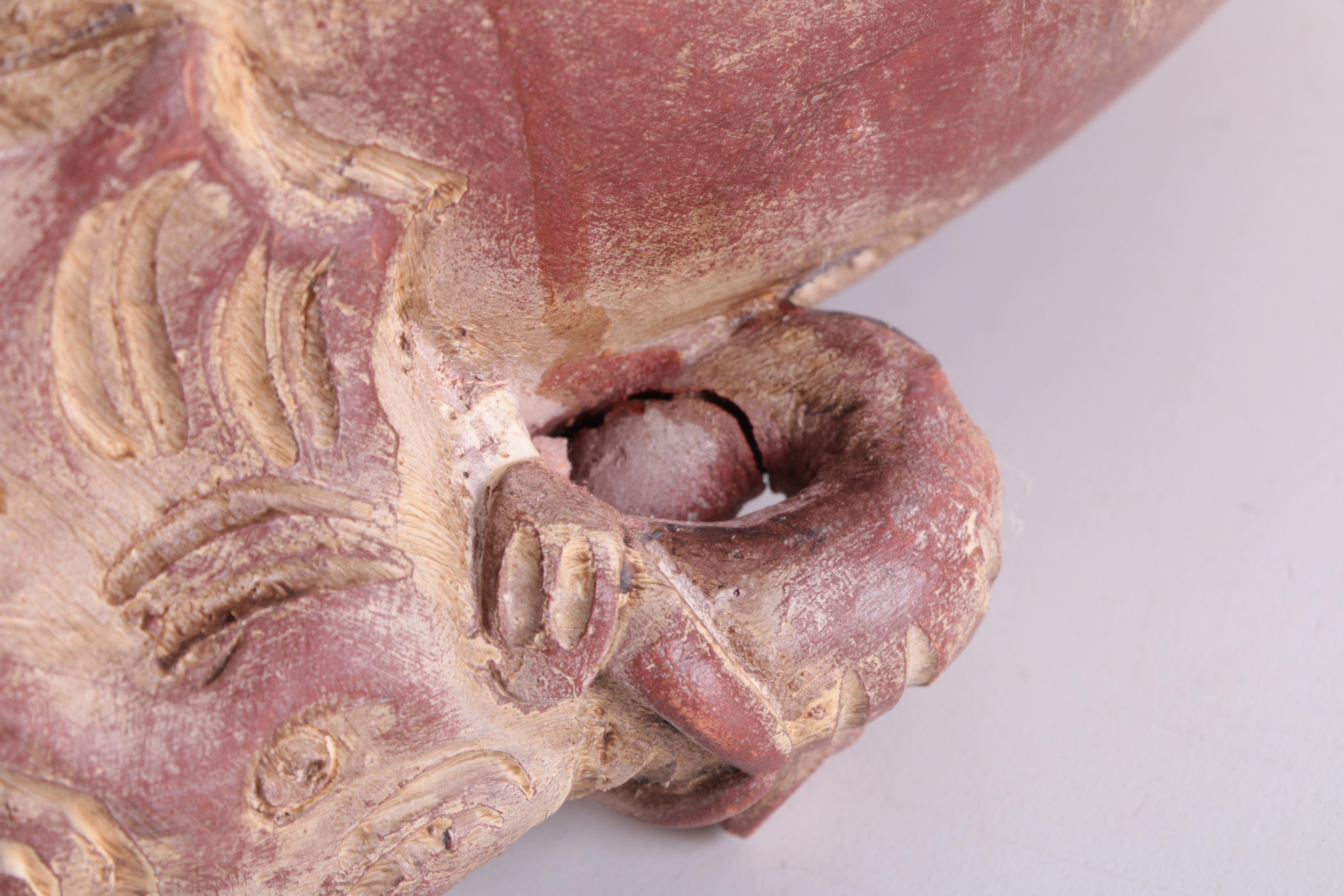 Earthenware Thai Elephant Themed Vases