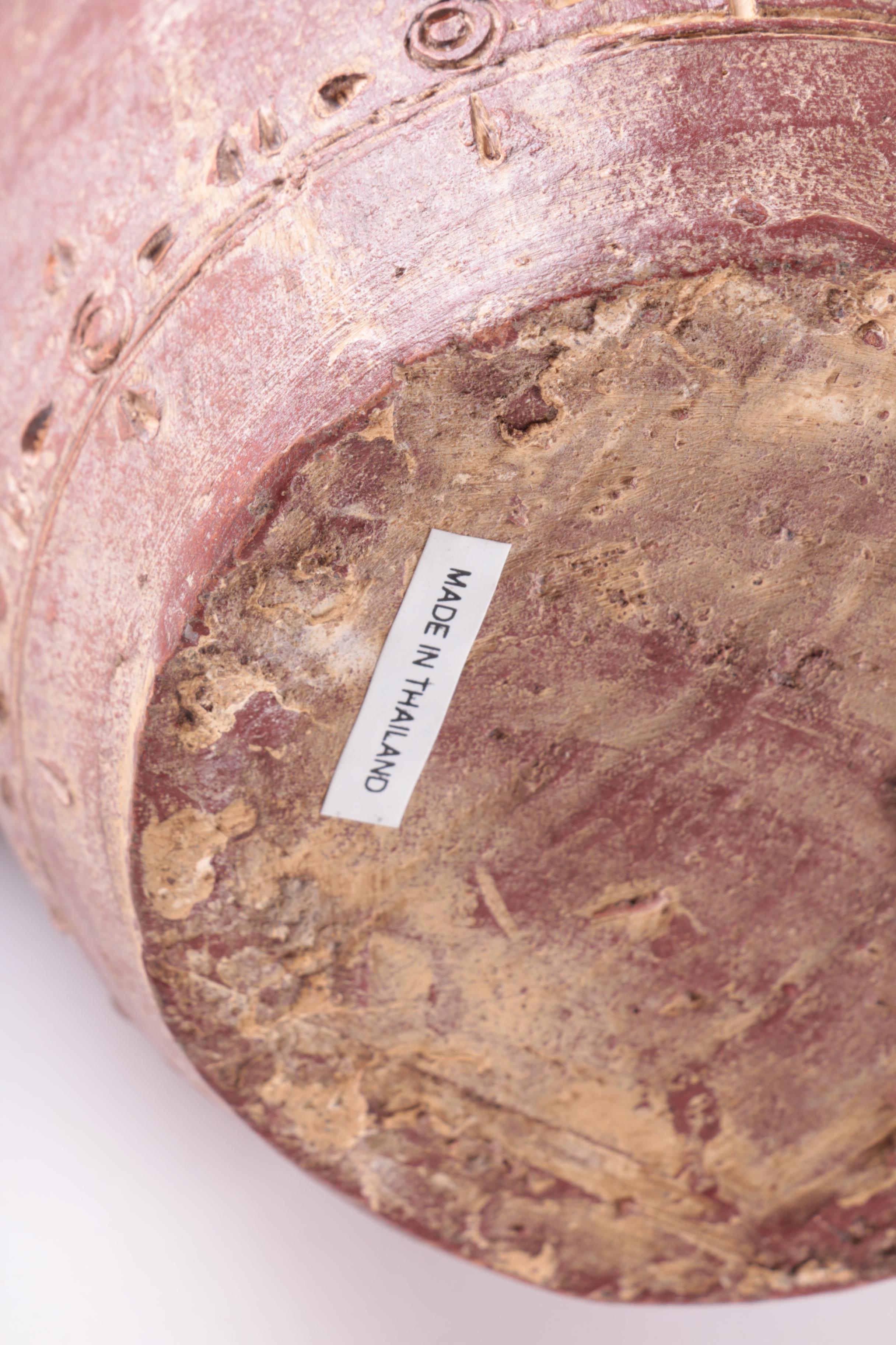 Earthenware Thai Elephant Themed Vases