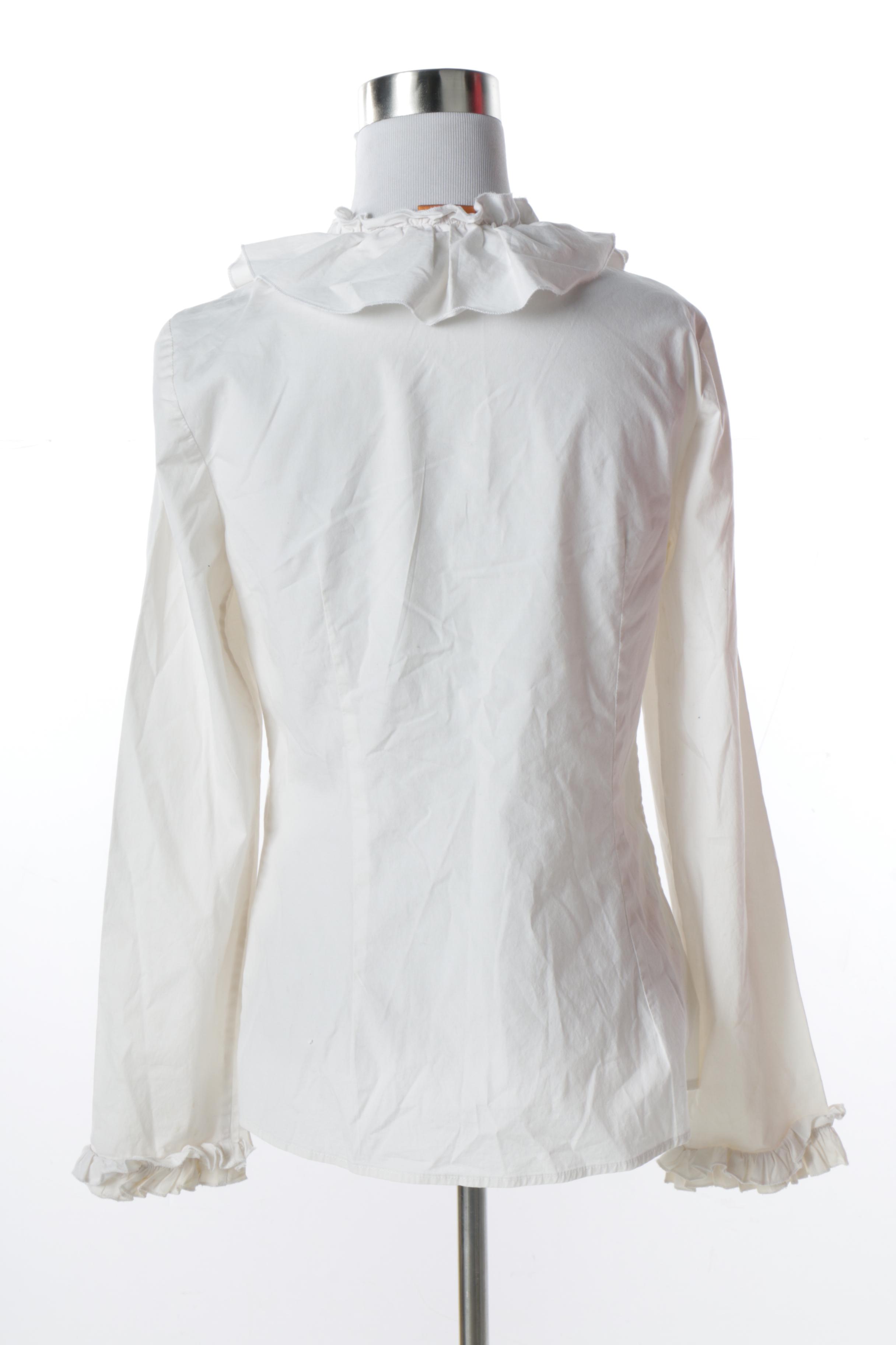 Tory Burch Silk and Cotton Blend Blouses