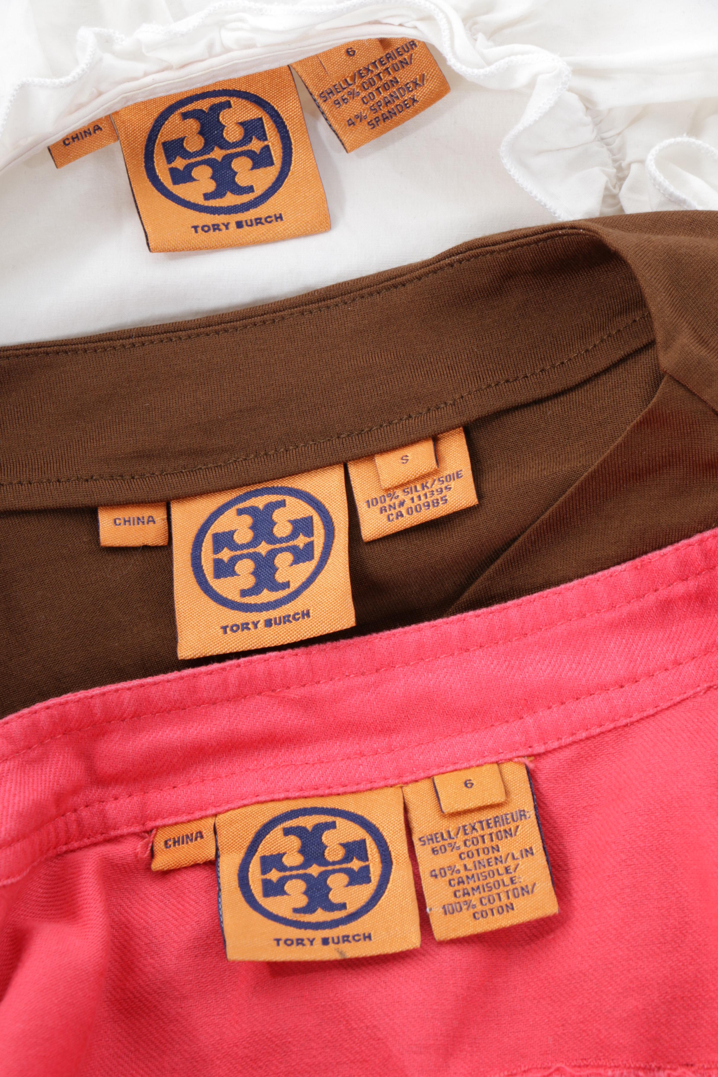 Tory Burch Silk and Cotton Blend Blouses