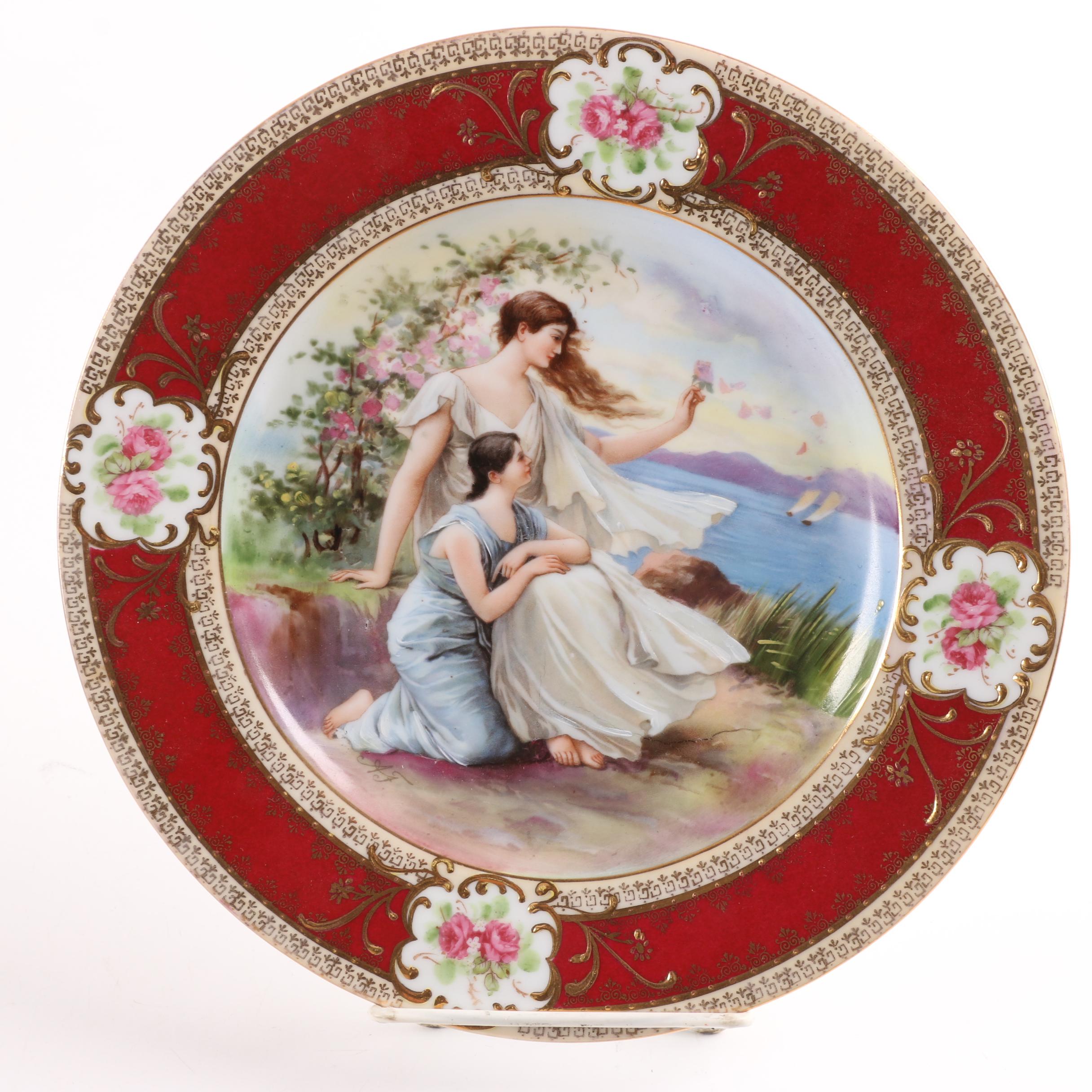 Antique Royal Vienna Porcelain Plates