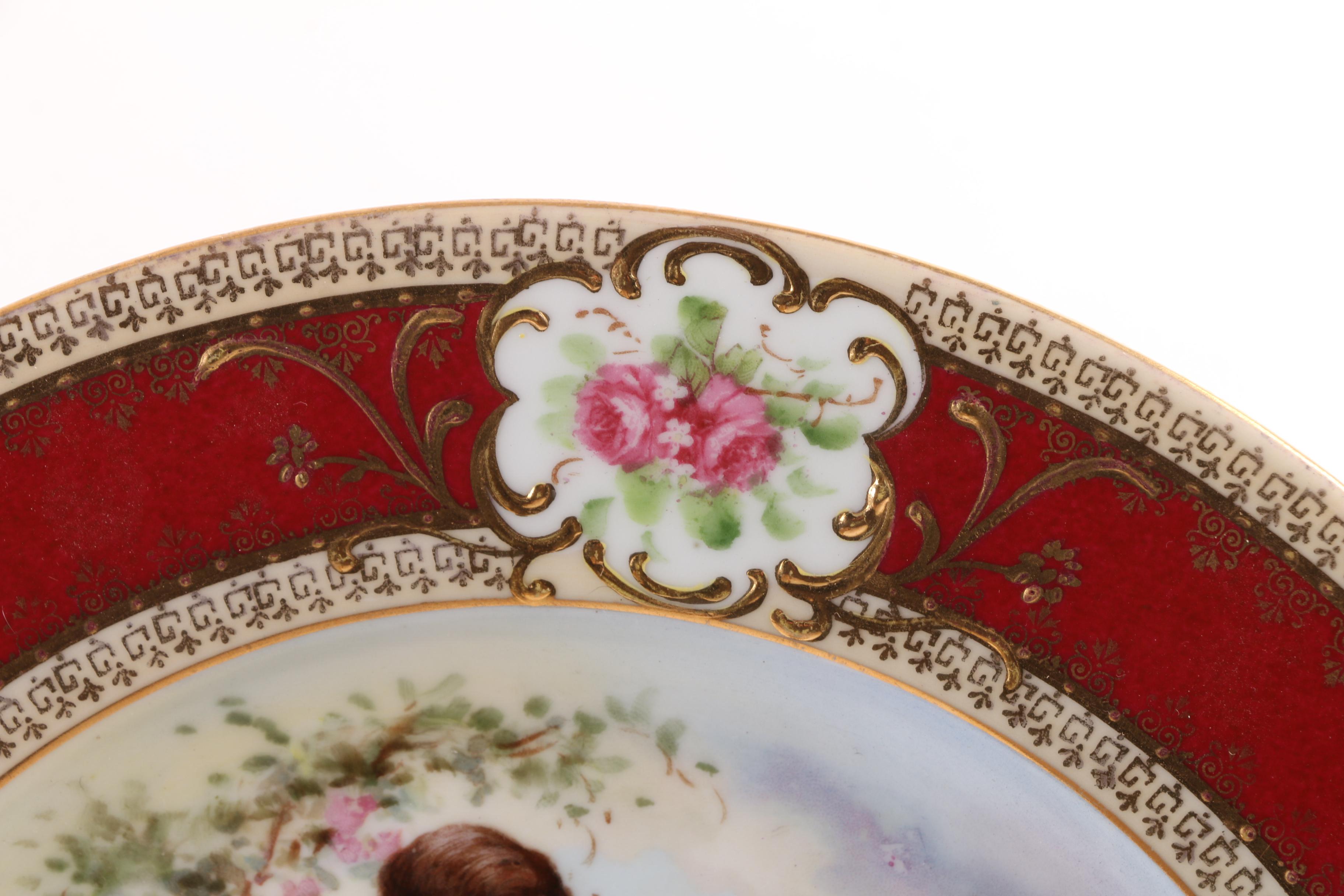 Antique Royal Vienna Porcelain Plates