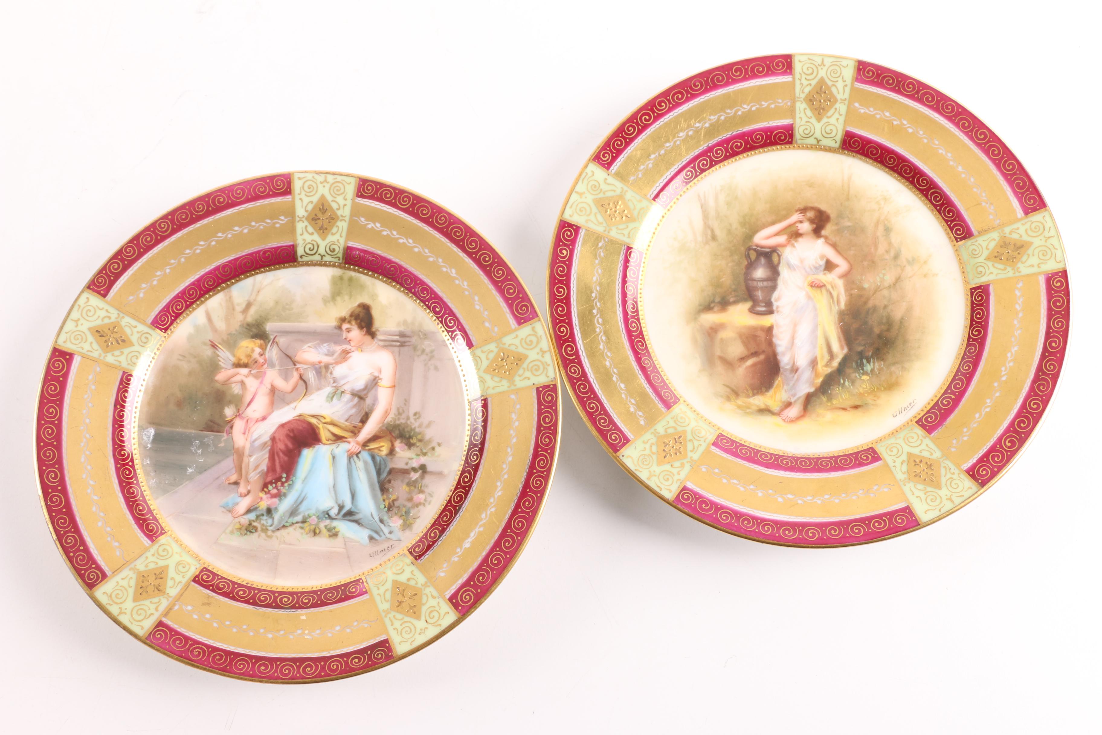 Antique Royal Vienna Porcelain Plates
