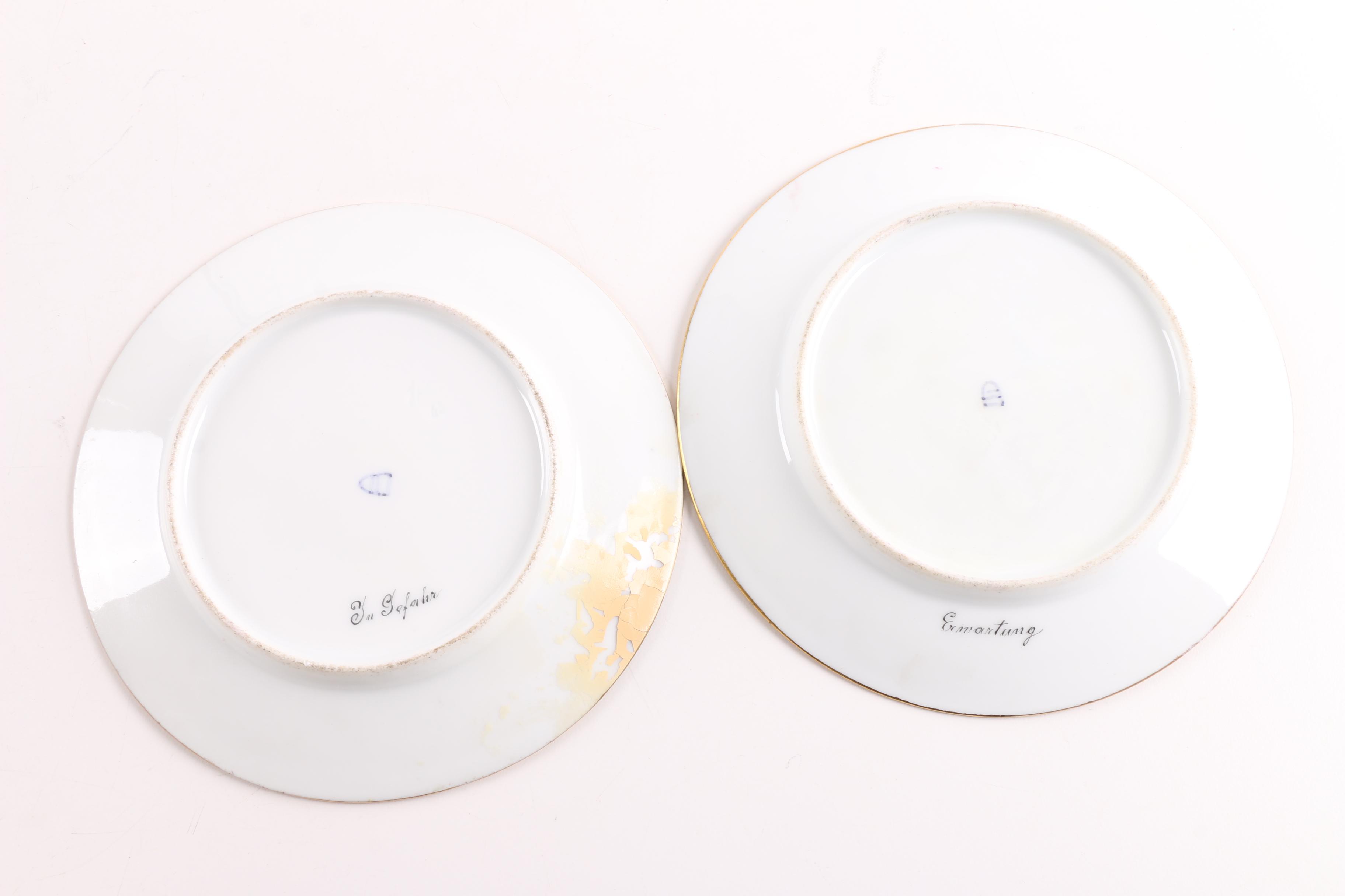 Antique Royal Vienna Porcelain Plates