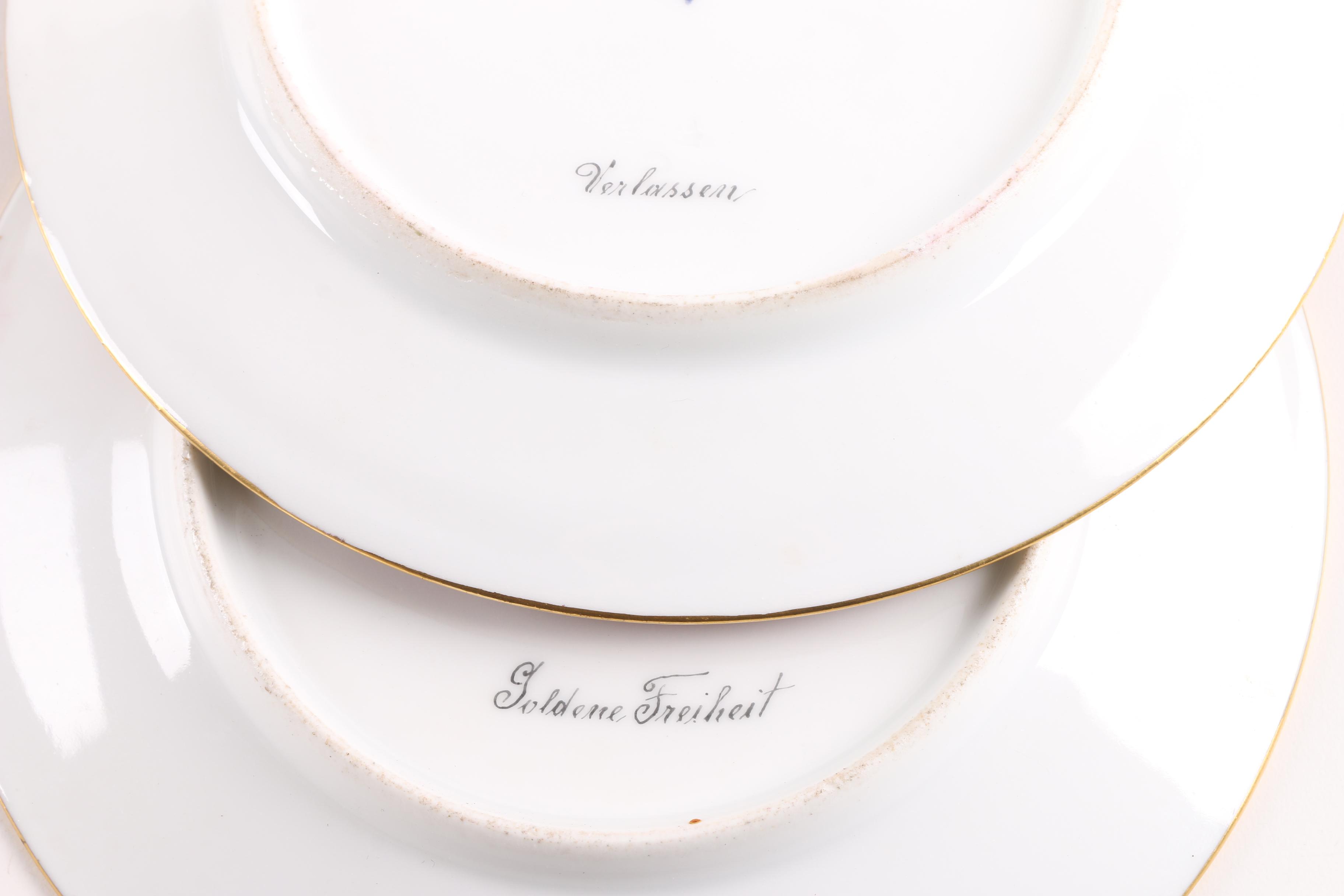 Antique Royal Vienna Porcelain Plates