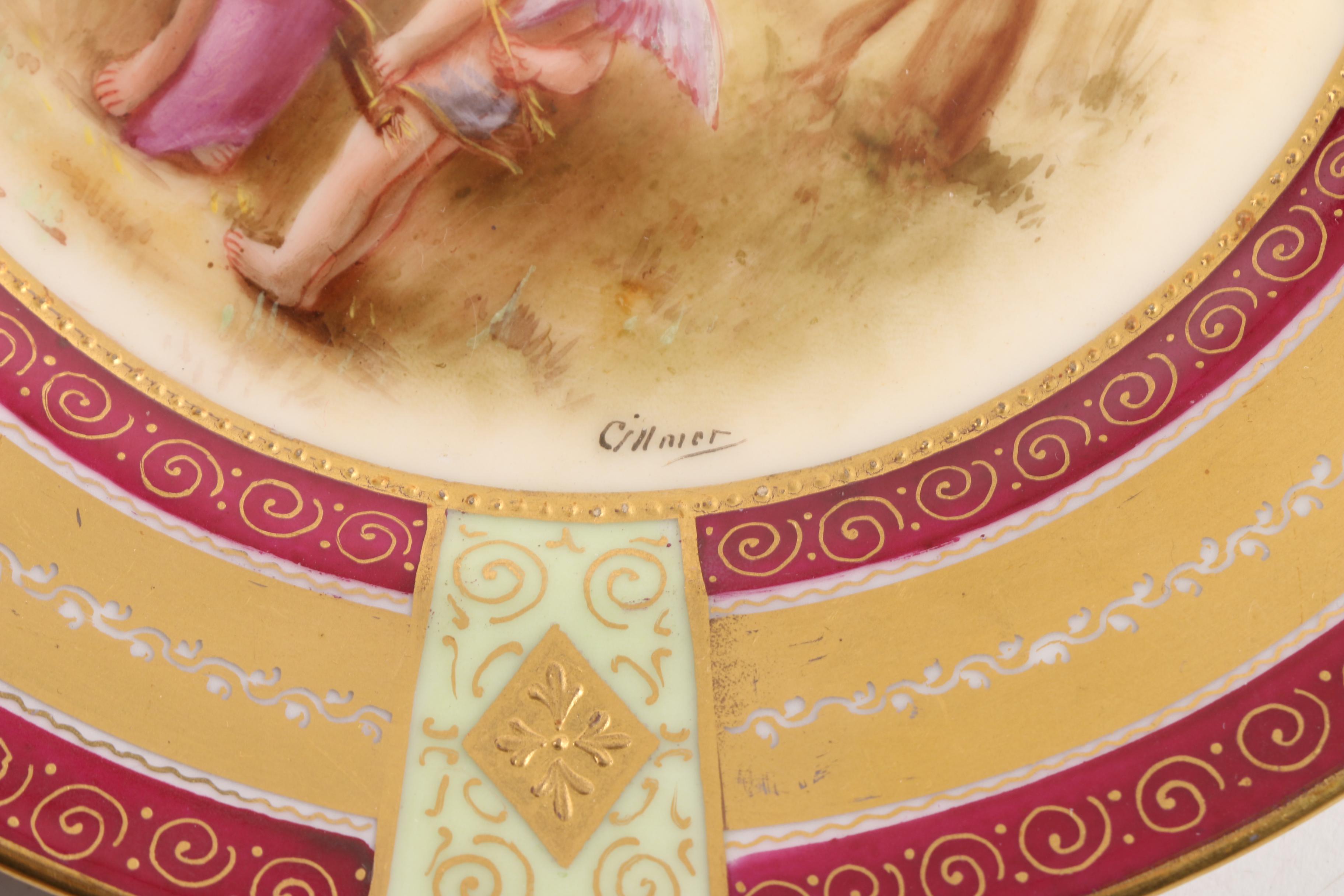 Antique Royal Vienna Porcelain Plates