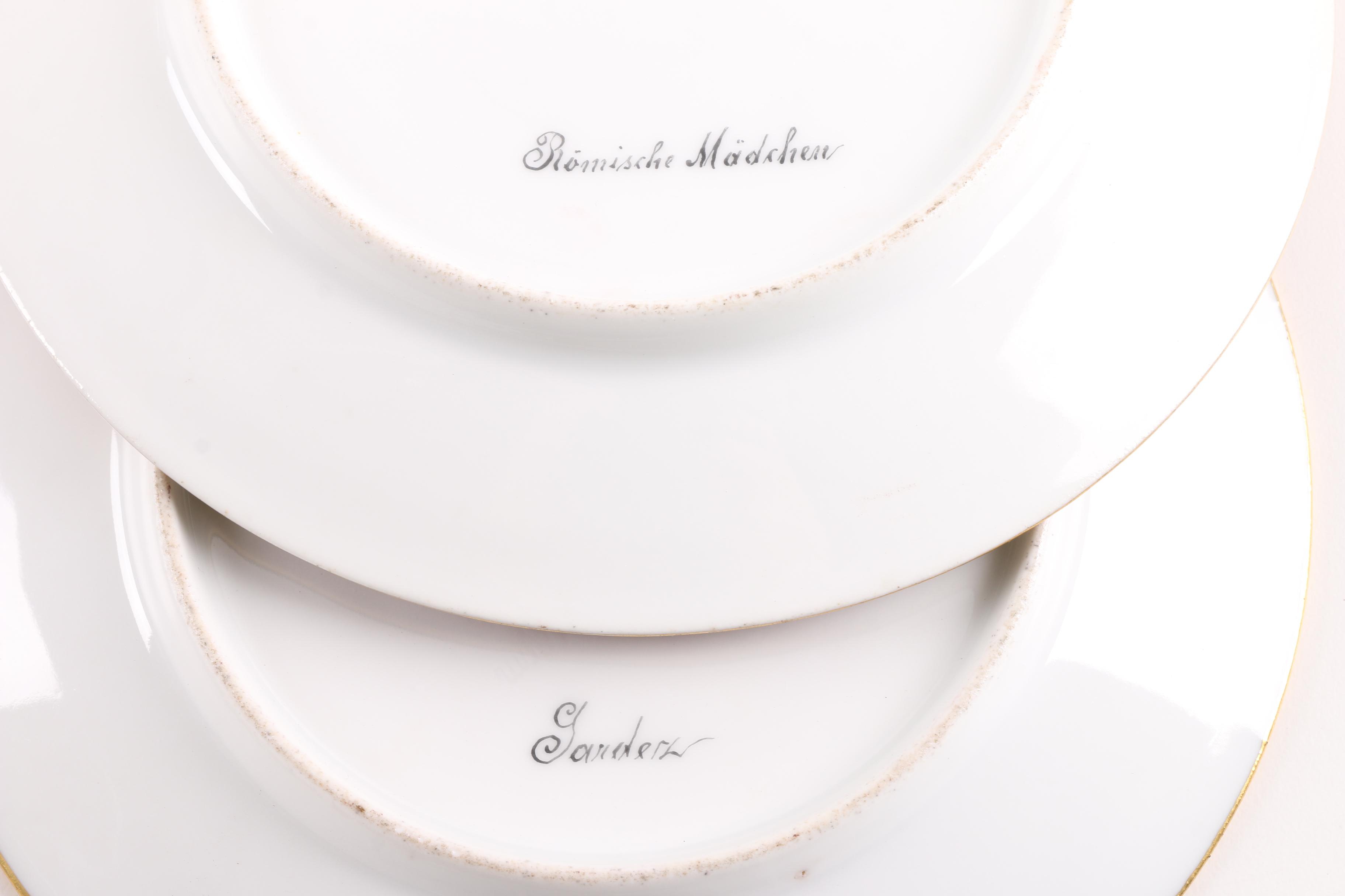 Antique Royal Vienna Porcelain Plates